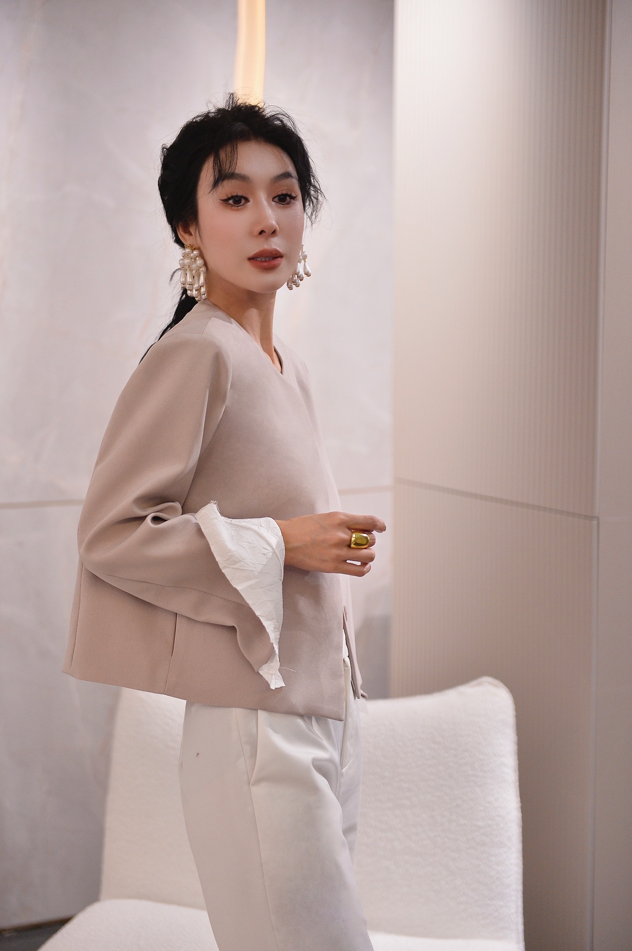 The Row Inspired Women's Casual Blazer - Minimalist Chic, Relaxed Fit Jacket 4 a1723517387476 7120