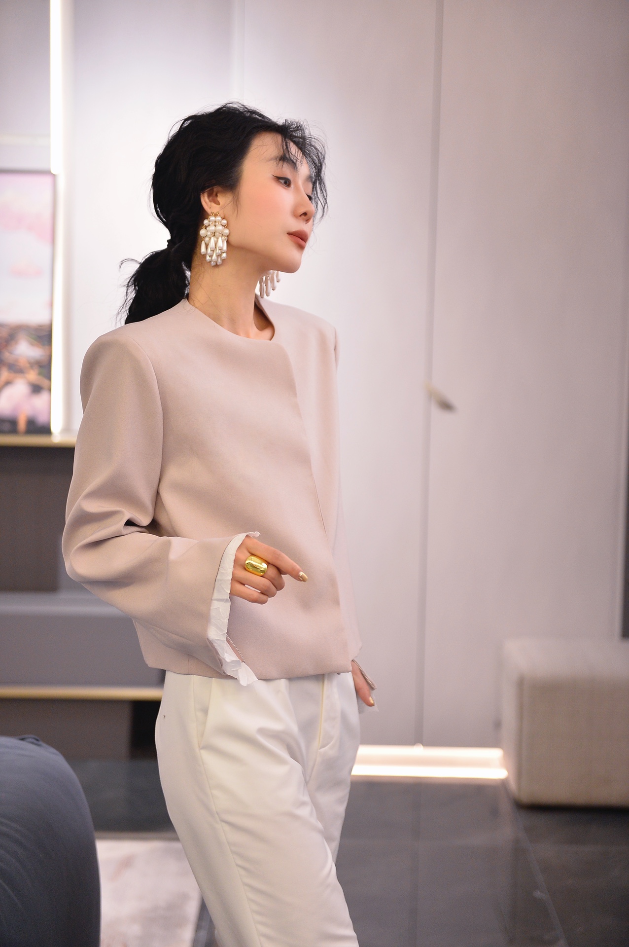 The Row Inspired Women's Casual Blazer - Minimalist Chic, Relaxed Fit Jacket 6 a1723517387479 1473