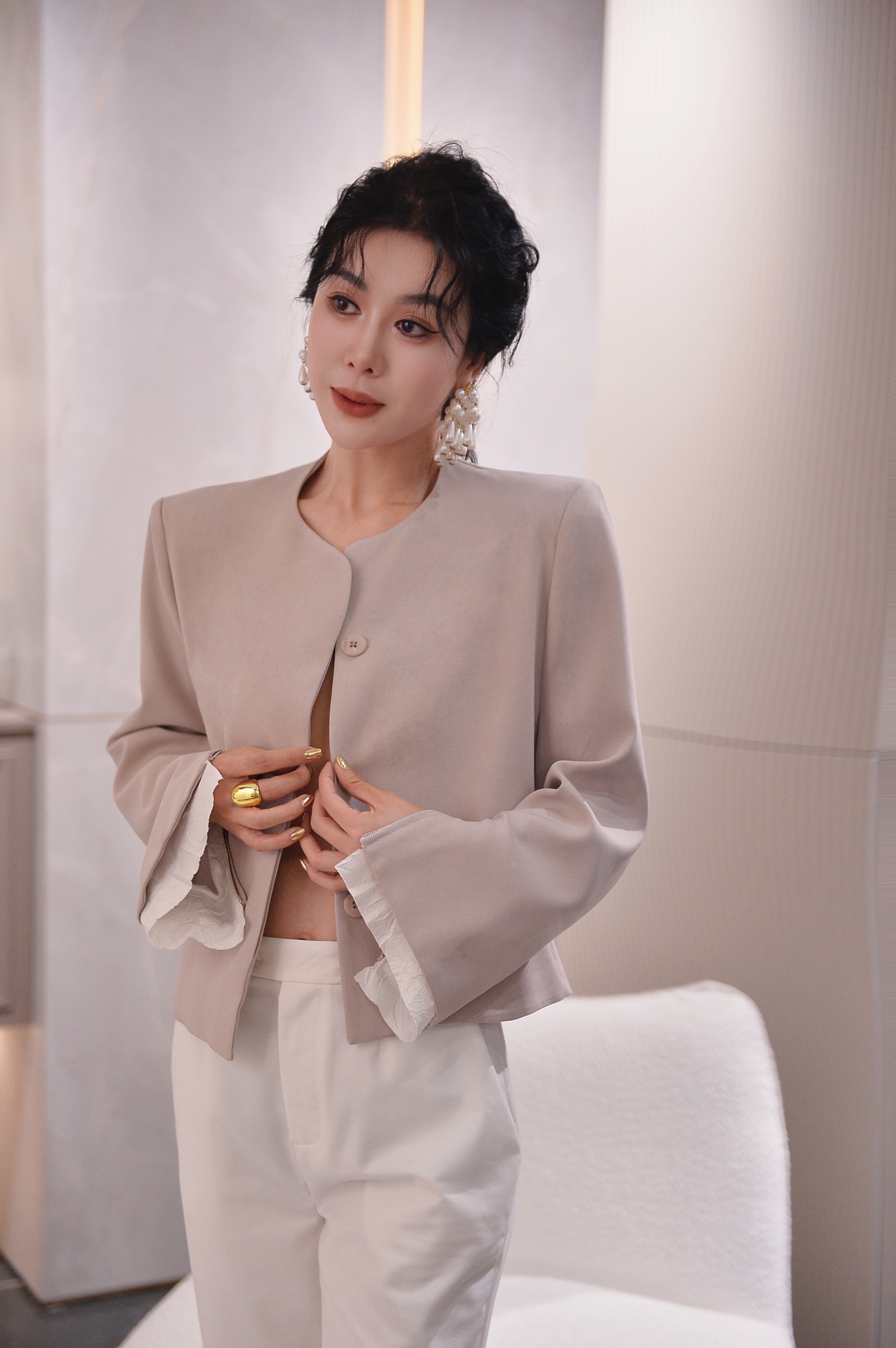 The Row Inspired Women's Casual Blazer - Minimalist Chic, Relaxed Fit Jacket 2 a1723517387483 5543