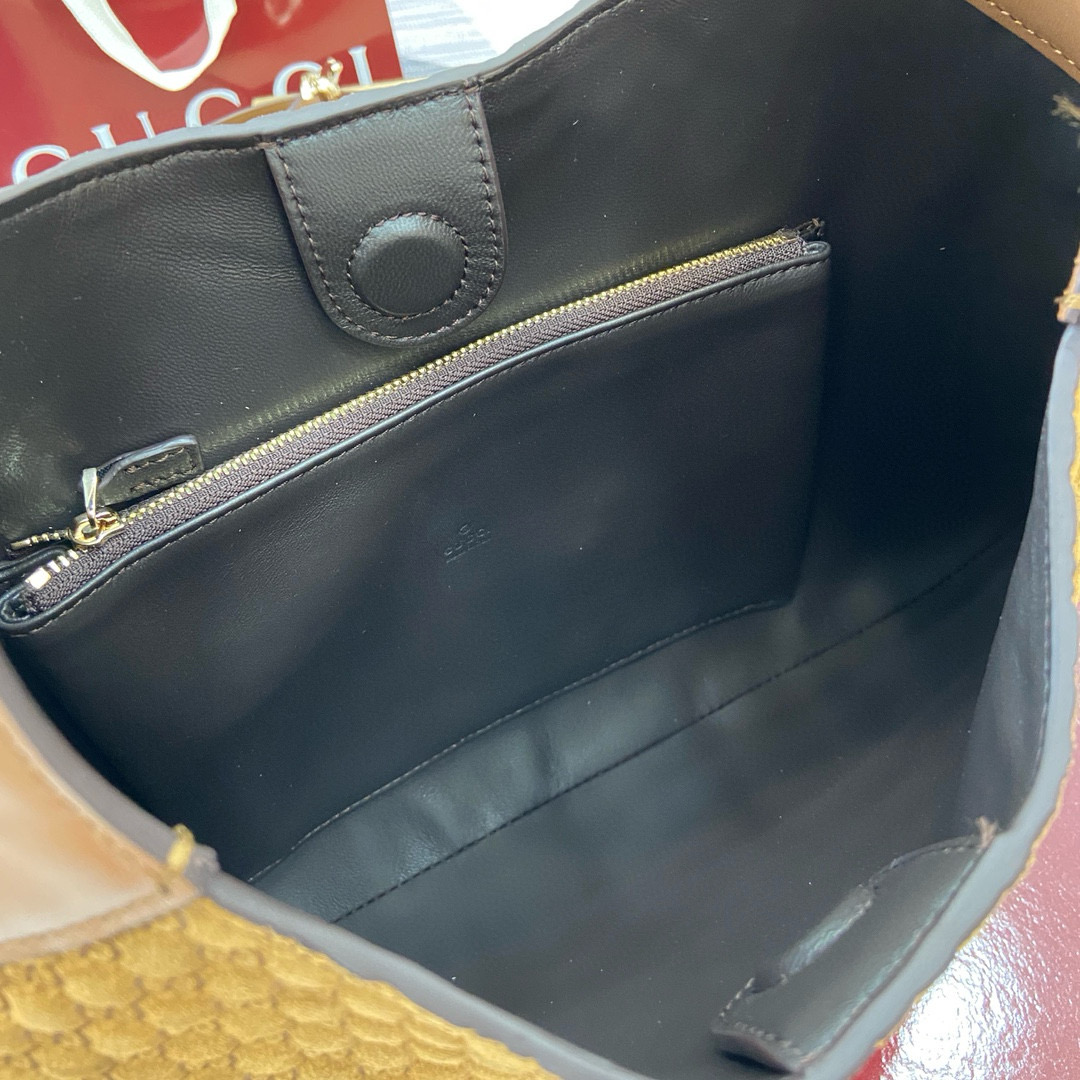 Gucci Medium GG Monogram Suede Shoulder Bag Tote, Brown 11 i1741933735577 6056 0 9