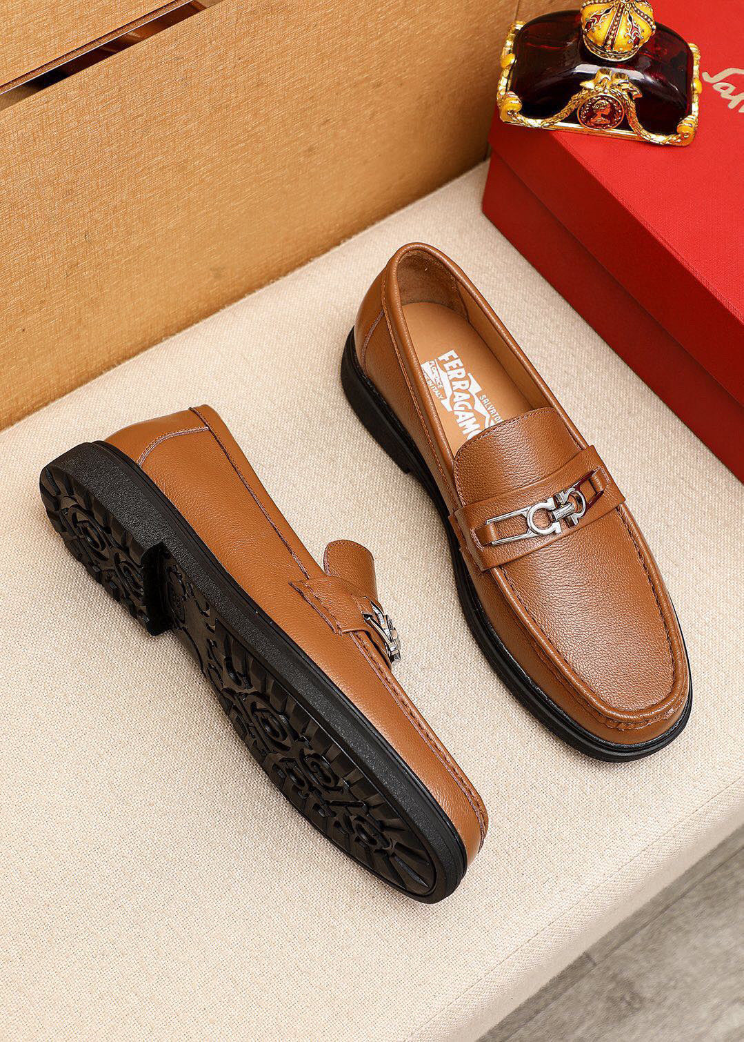 Versace Style Leather Men's Shoes Lookbook Reference image 2