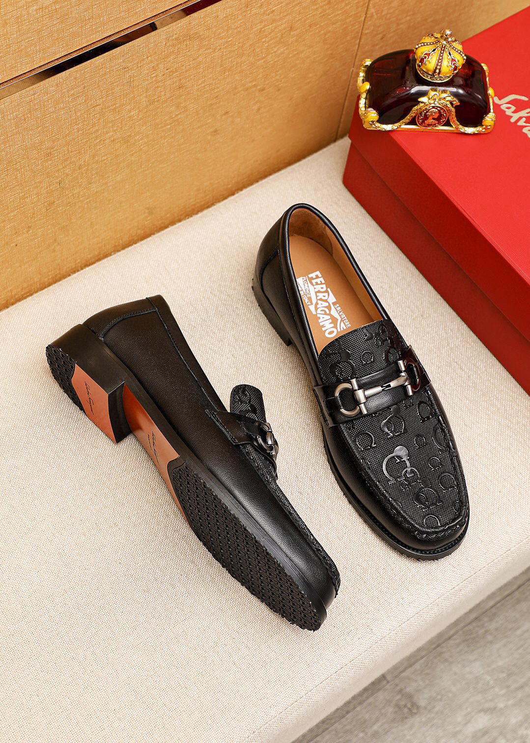 Versace Style Leather Men's Shoes Lookbook Reference image 2