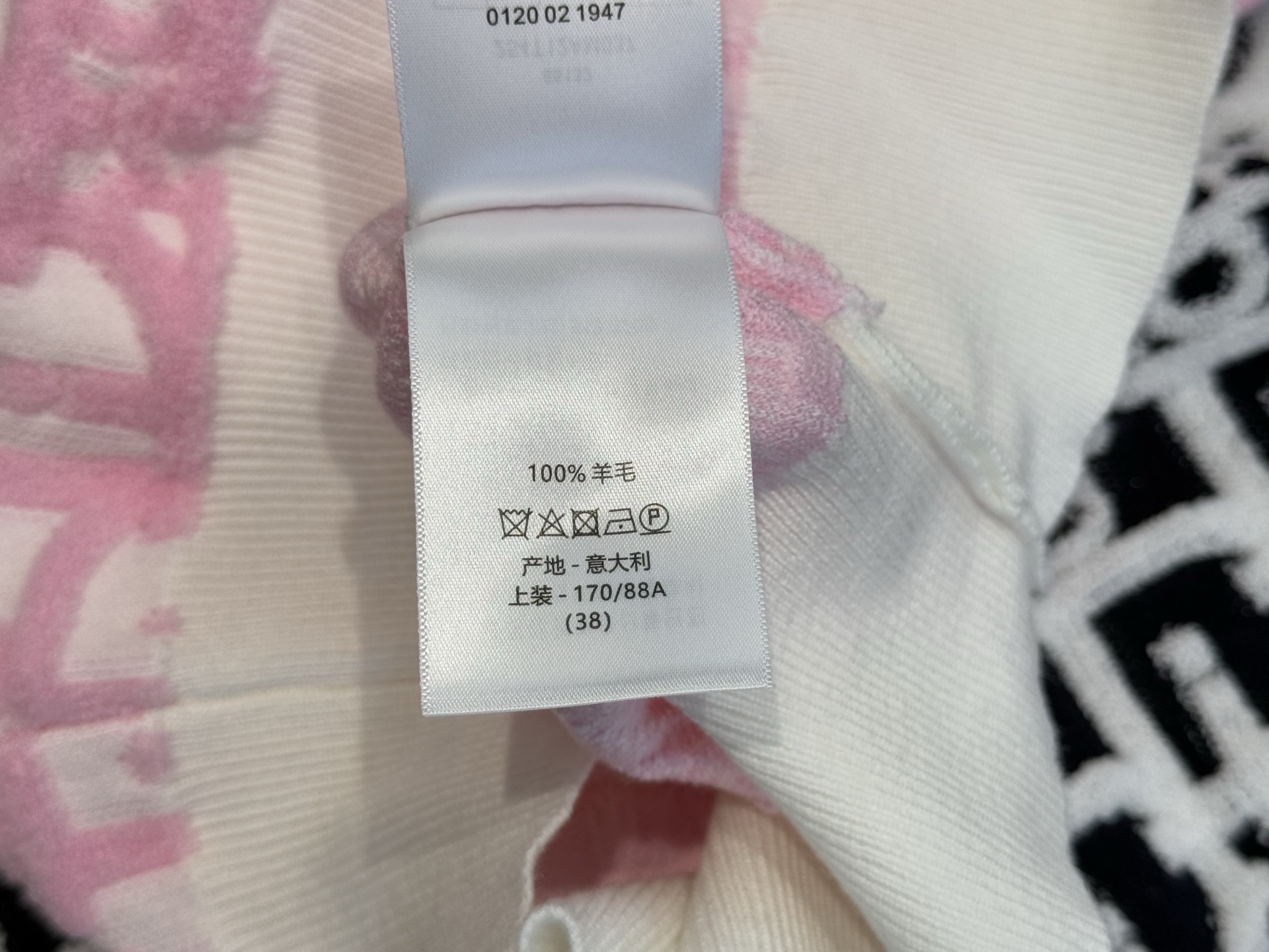 CD｜植绒提花长袖💛100%羊毛整件立体植绒字母logo提花，经典凸起的Oblique 印花图案，胸前搭