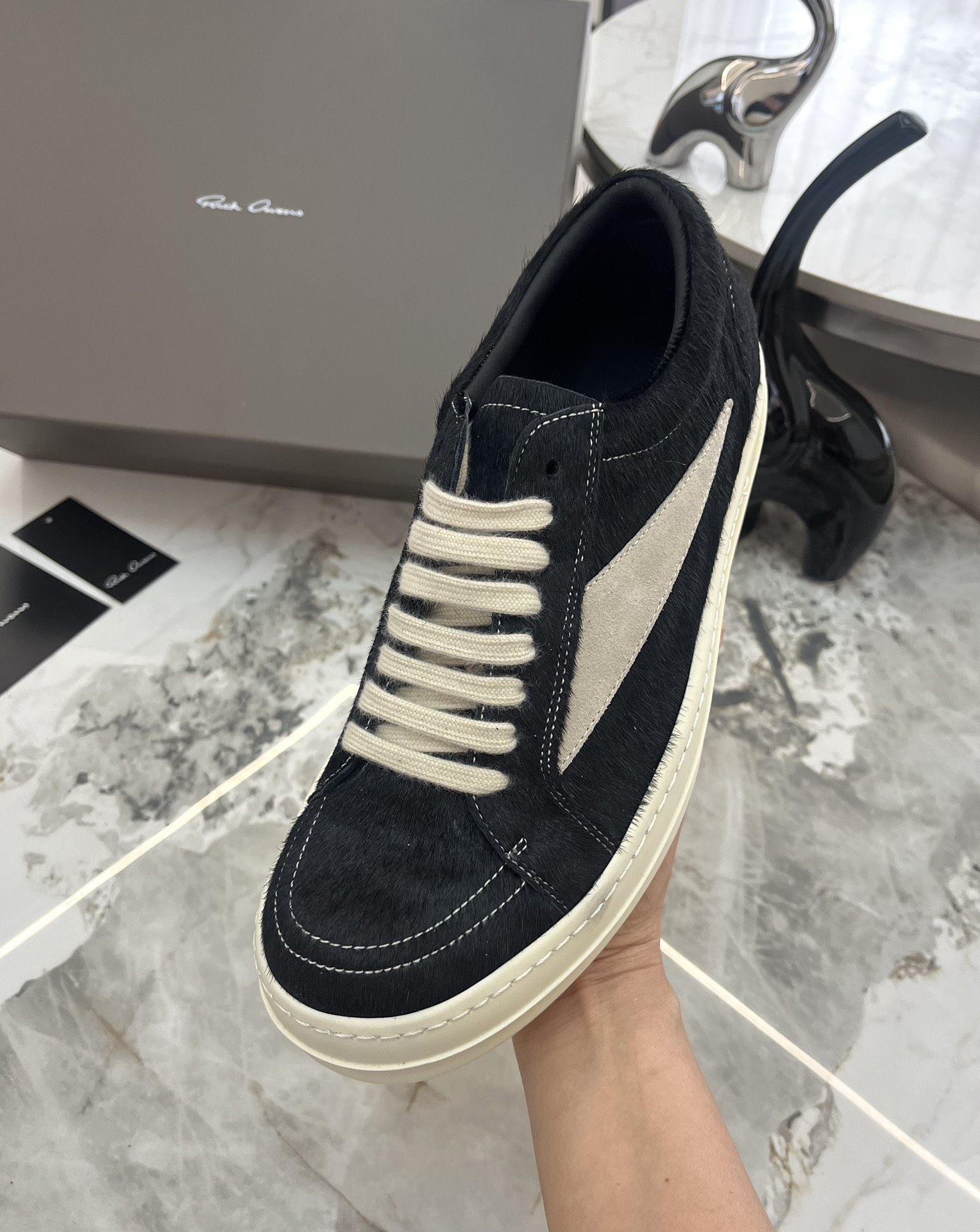 Rick Owens Roovens Lovers P700 Leisure Shoes with TPU Base Packaging in Various Sizes - 图片 5