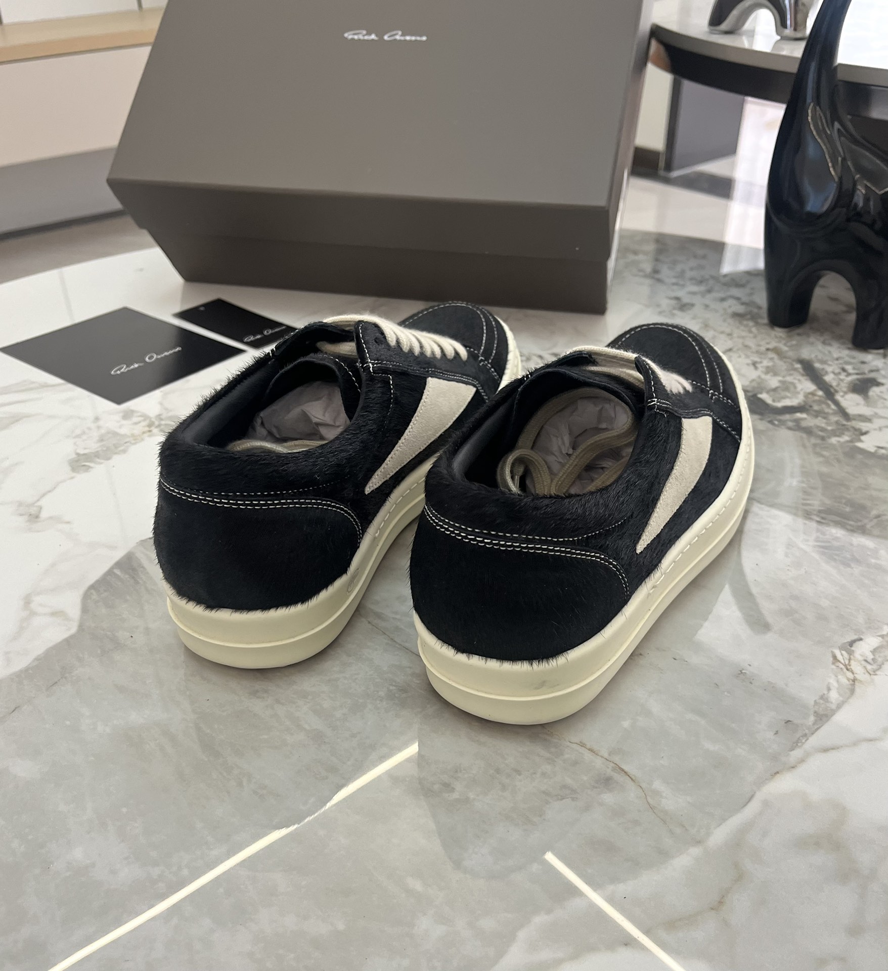 Rick Owens Roovens Lovers P700 Leisure Shoes with TPU Base Packaging in Various Sizes - 图片 7