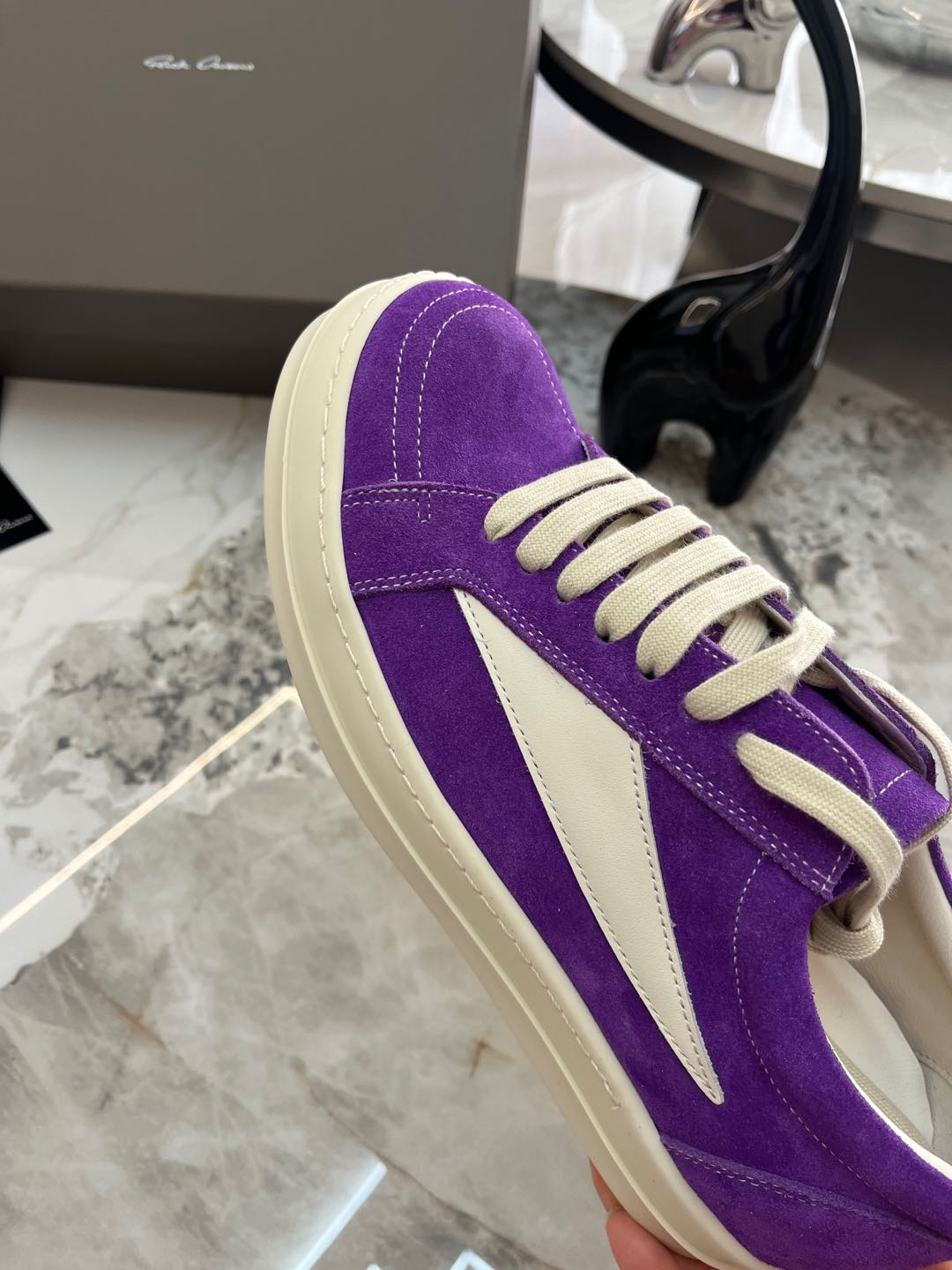 “Rick Owens Roovens Lovers P700 Leisure Shoes: Original Copy with TPU Packaging” - 图片 9
