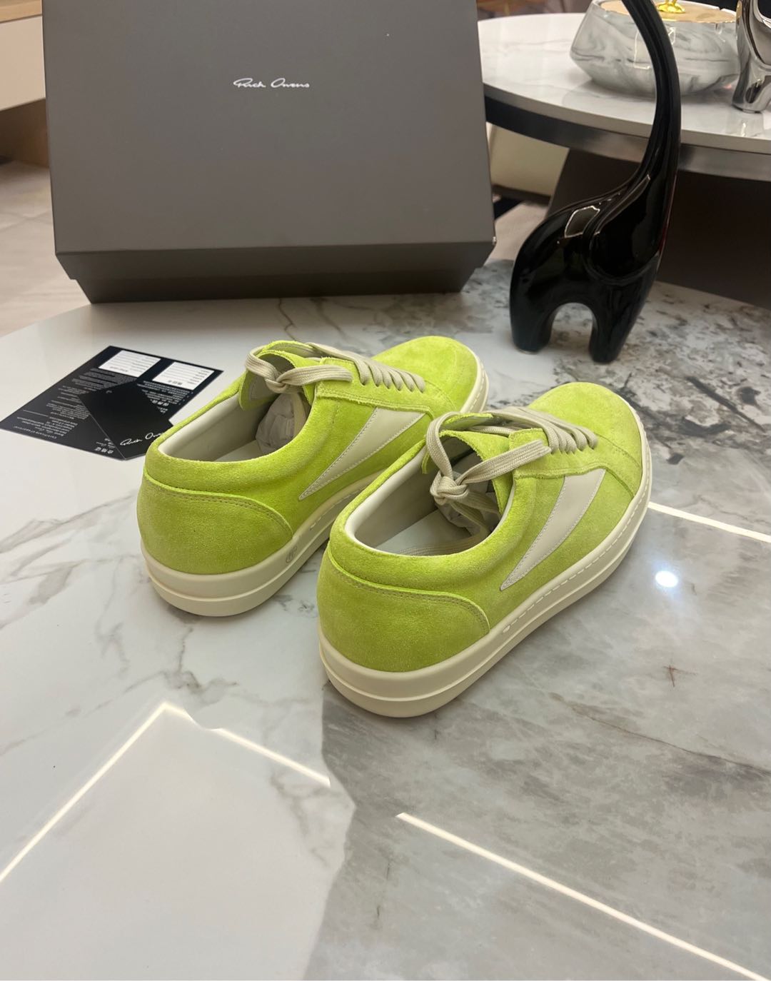 Rick Owens Roovens Lovers P700 Leisure Shoes with Little Triangles and TPU Base Packaging - 图片 7