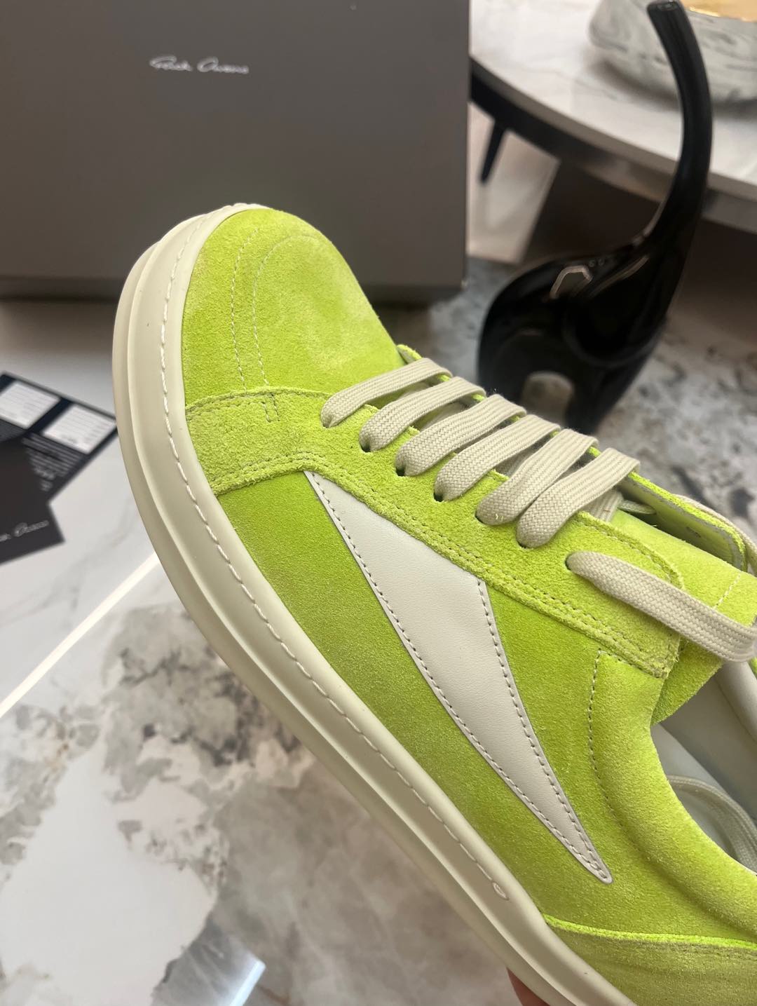 Rick Owens Roovens Lovers P700 Leisure Shoes with Little Triangles and TPU Base Packaging - 图片 9