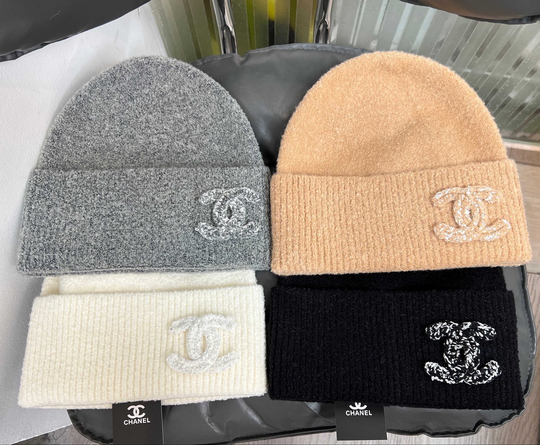  05高版本香奈儿冷帽毛线帽