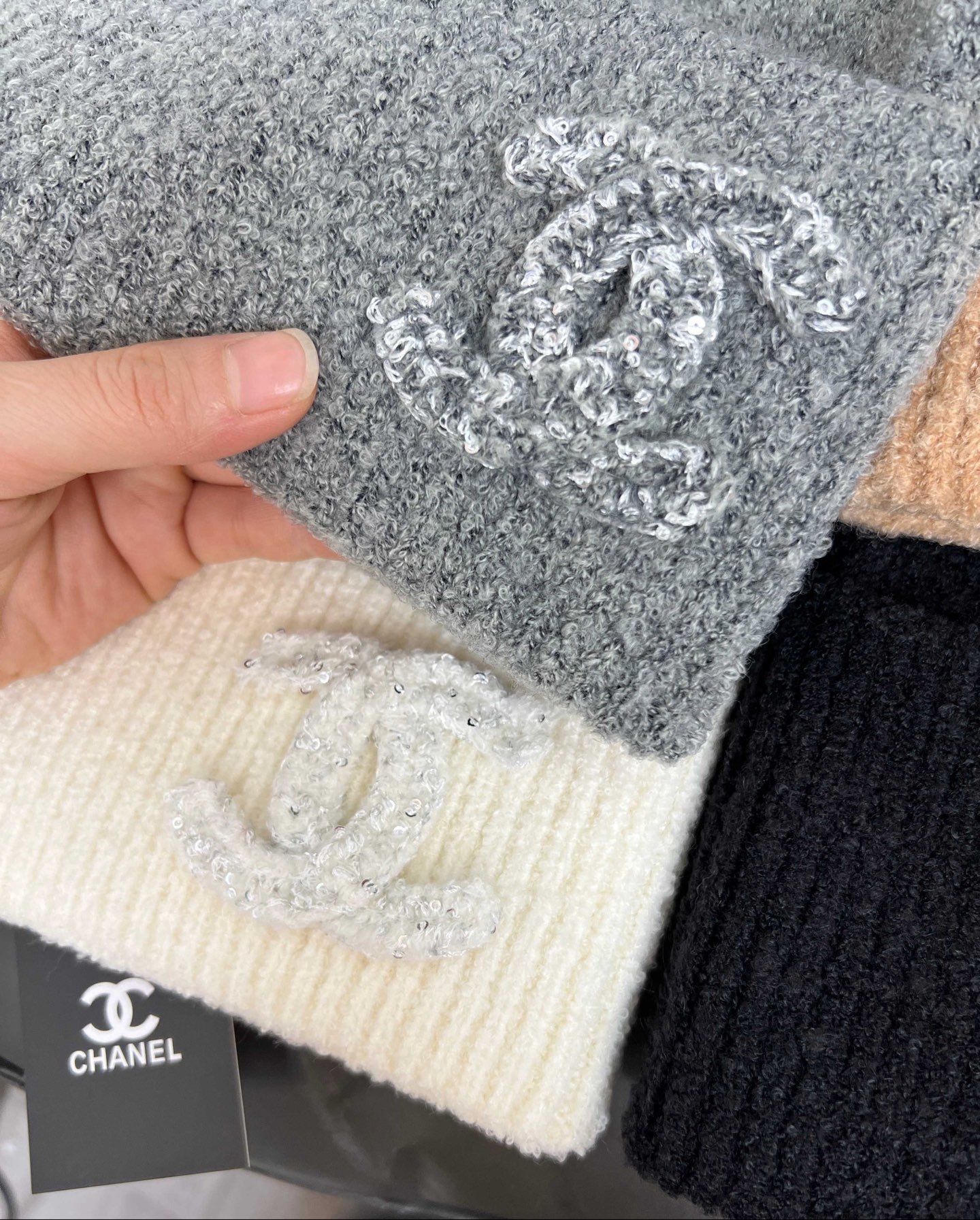  05高版本香奈儿冷帽毛线帽