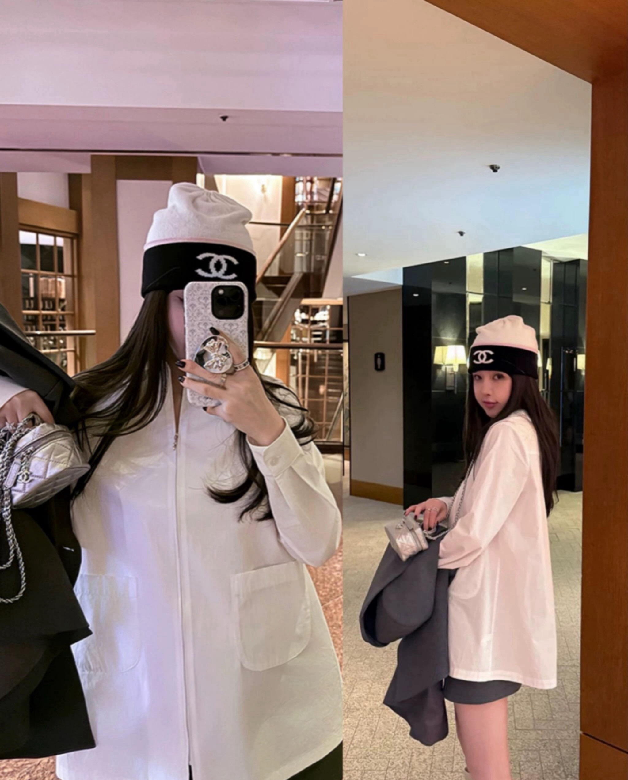  05高版本香奈儿冷帽毛线帽