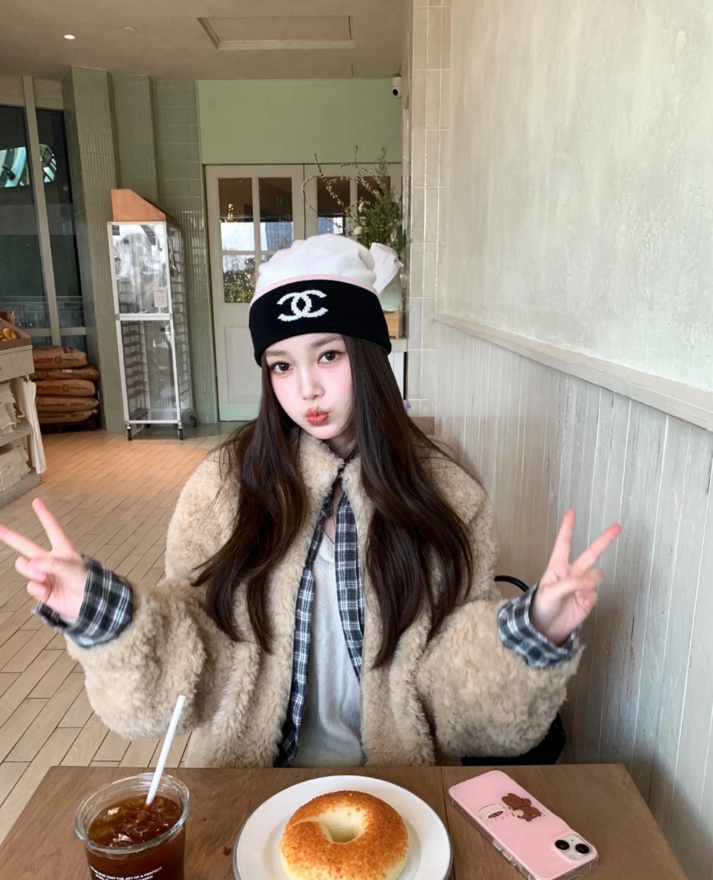  05高版本香奈儿冷帽毛线帽