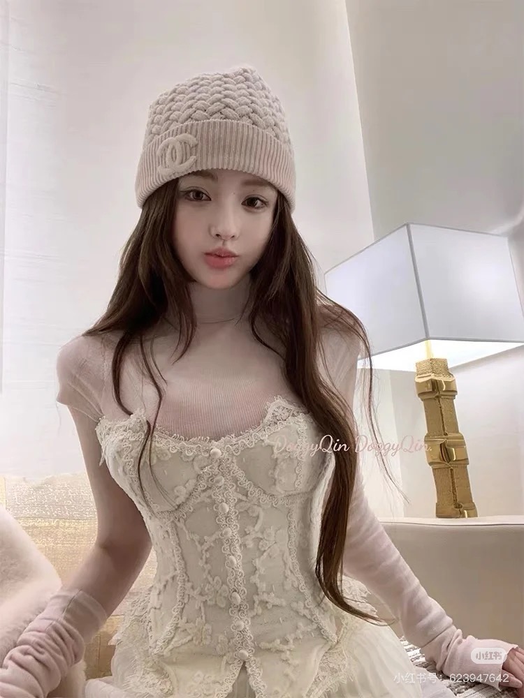  05高版本香奈儿冷帽毛线帽