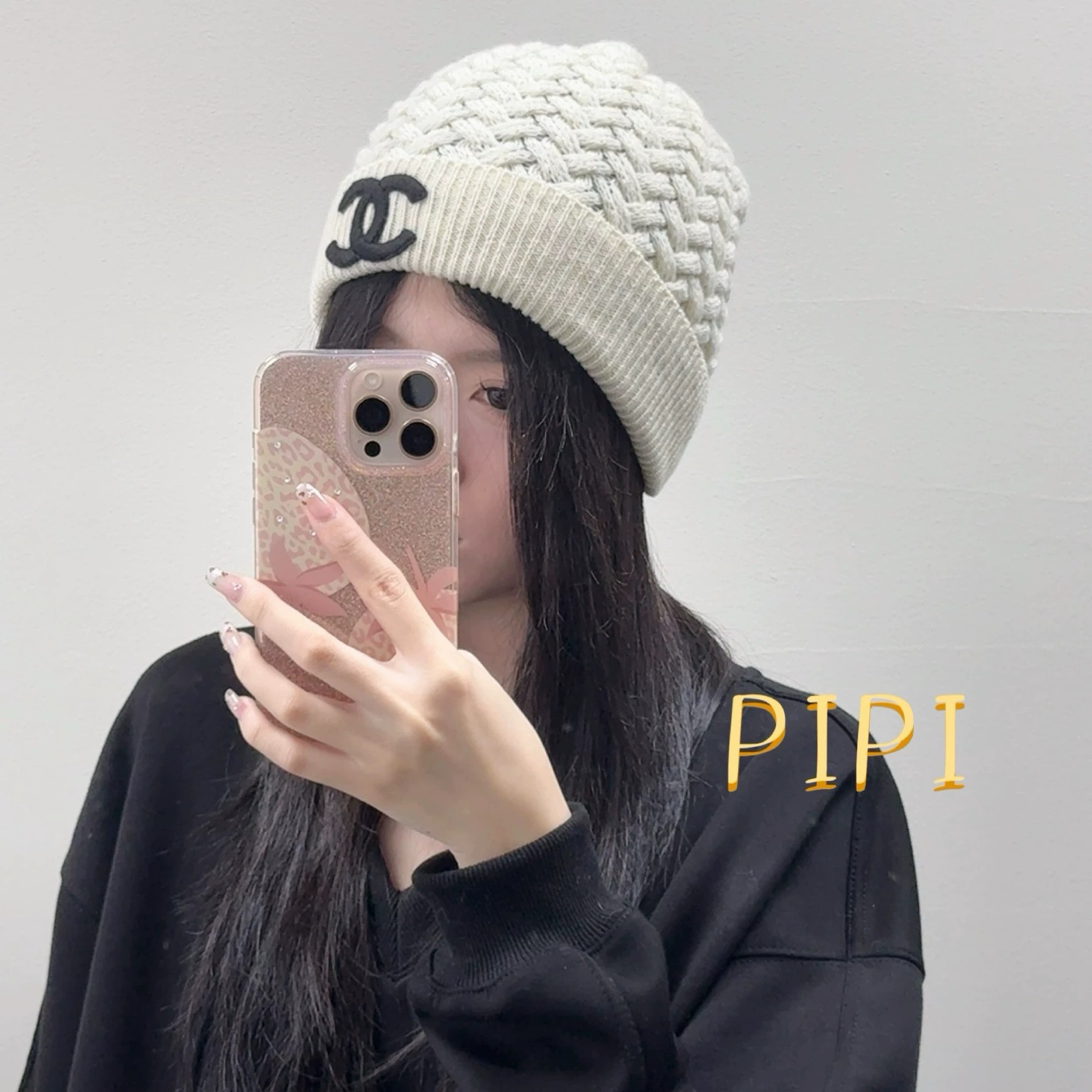  05高版本香奈儿冷帽毛线帽