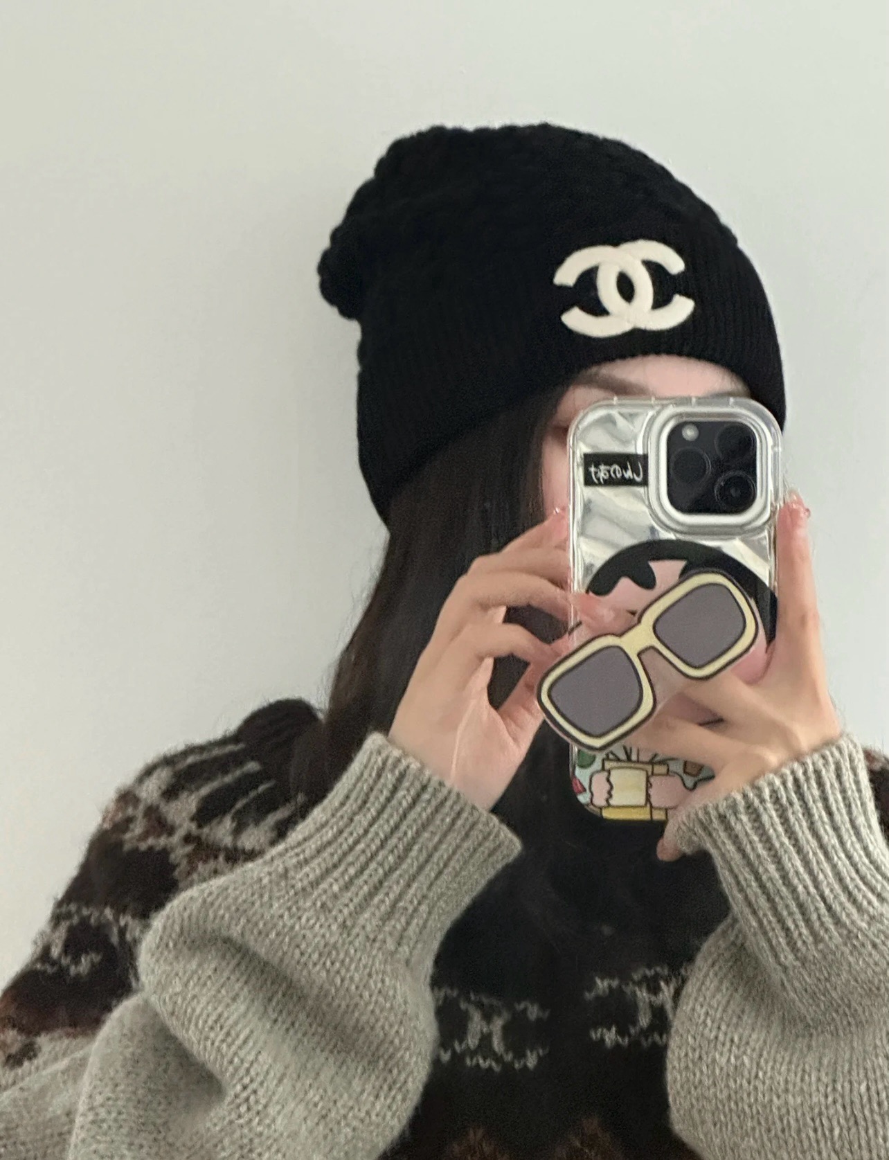  05高版本香奈儿冷帽毛线帽