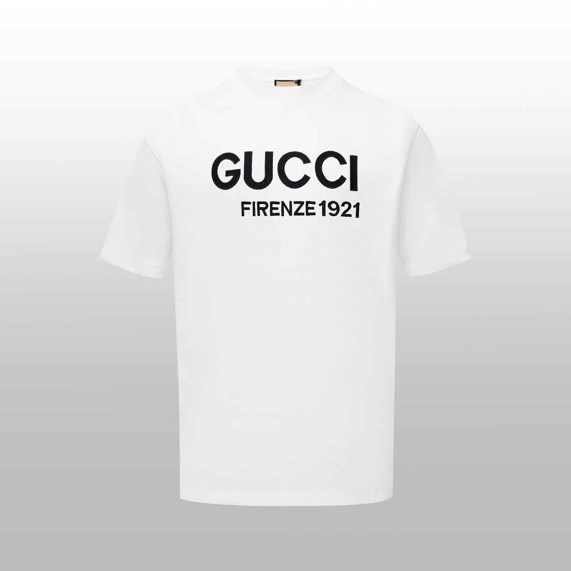 Gucci Clothing T-Shirt Black White Unisex Short Sleeve