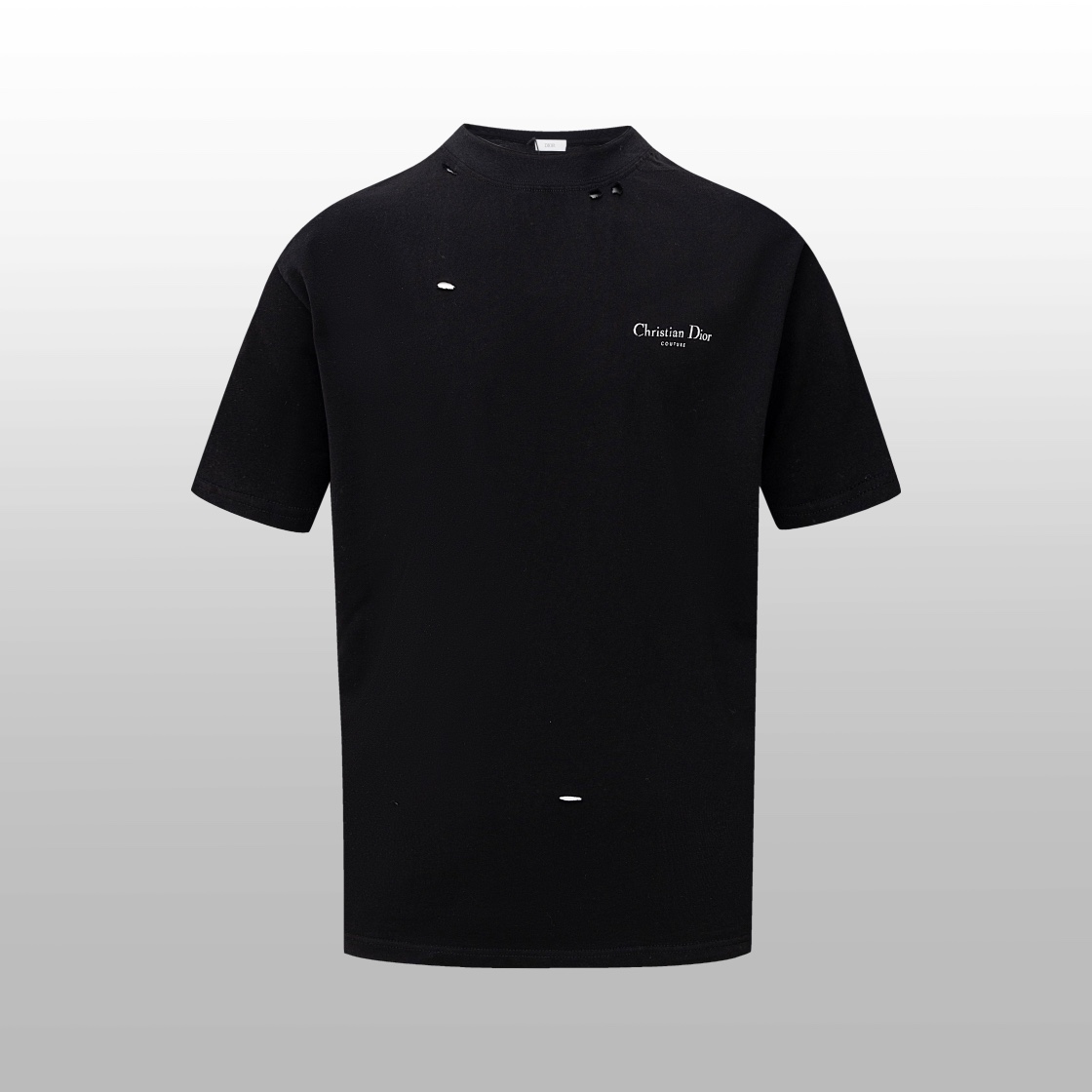 Wholesale 2023 Replica
 Dior Clothing T-Shirt Black Grey White Printing Unisex Short Sleeve