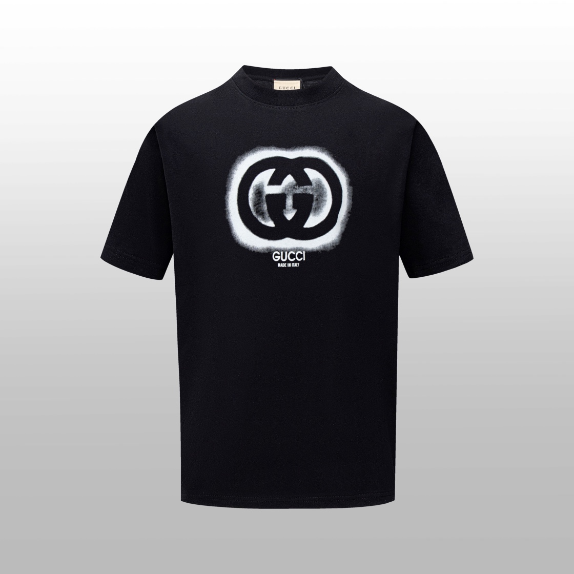 Gucci AAA
 Clothing T-Shirt Black White Printing Unisex Short Sleeve