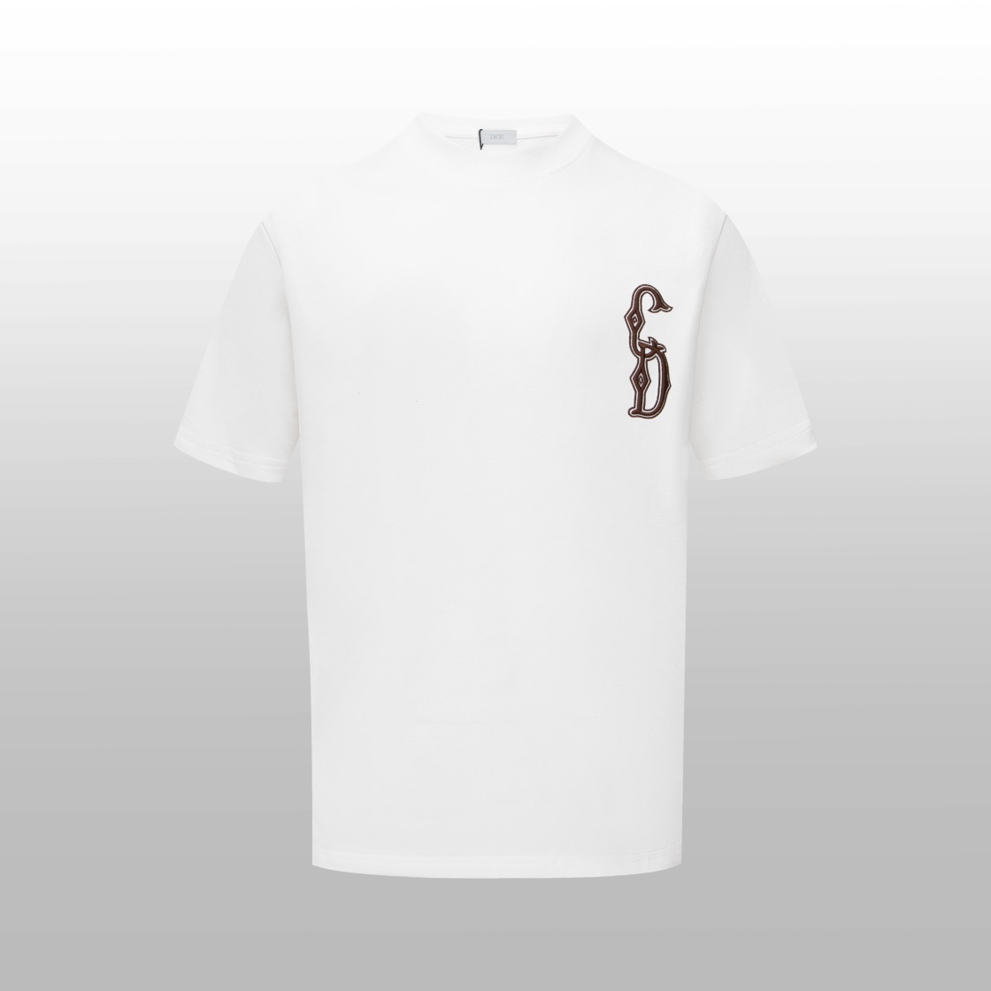 Dior New
 Clothing T-Shirt Best Replica 1:1
 White Embroidery Unisex Short Sleeve