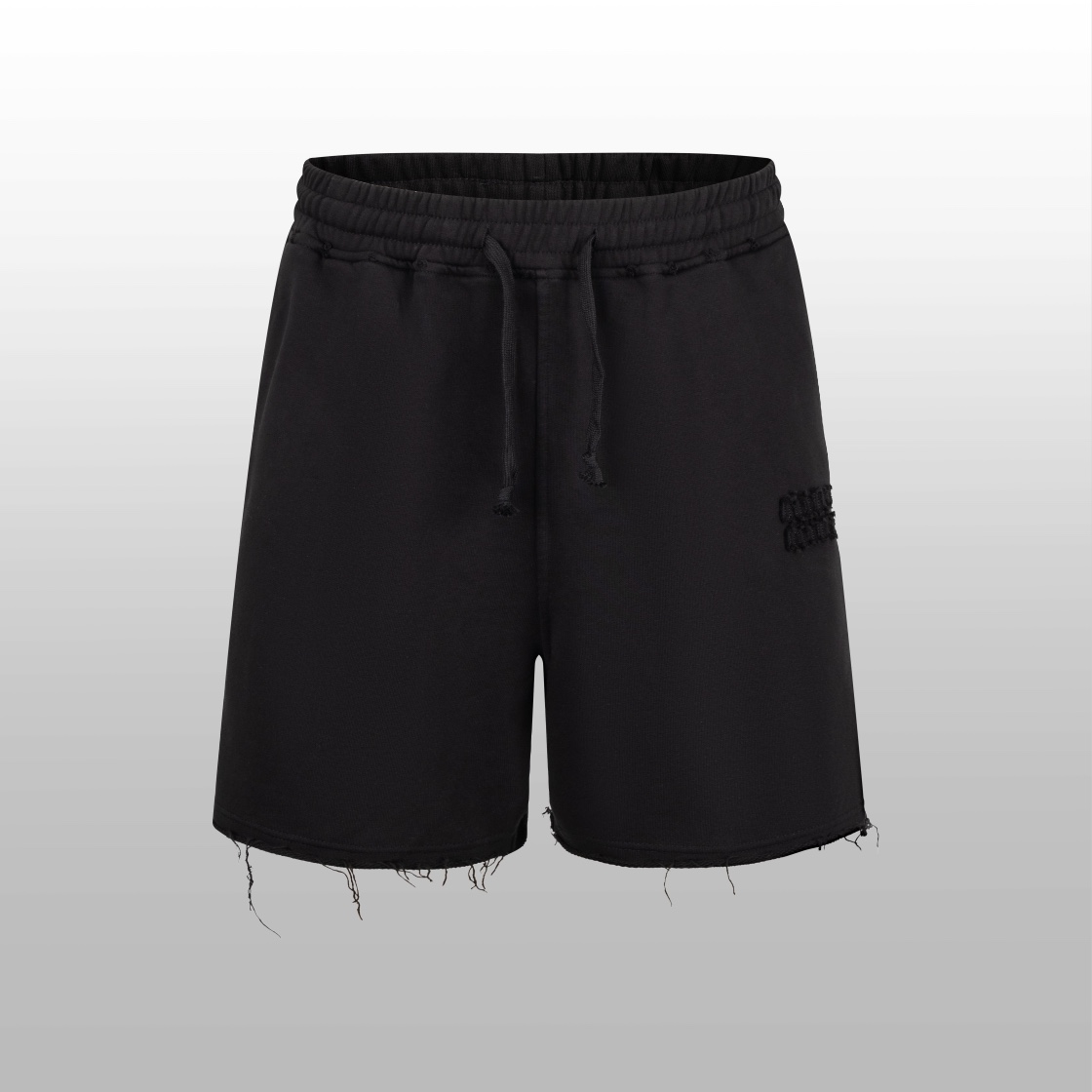MiUMIU Black Rope Shorts: Customizable Unisex Design for All Sizes - 图片 2