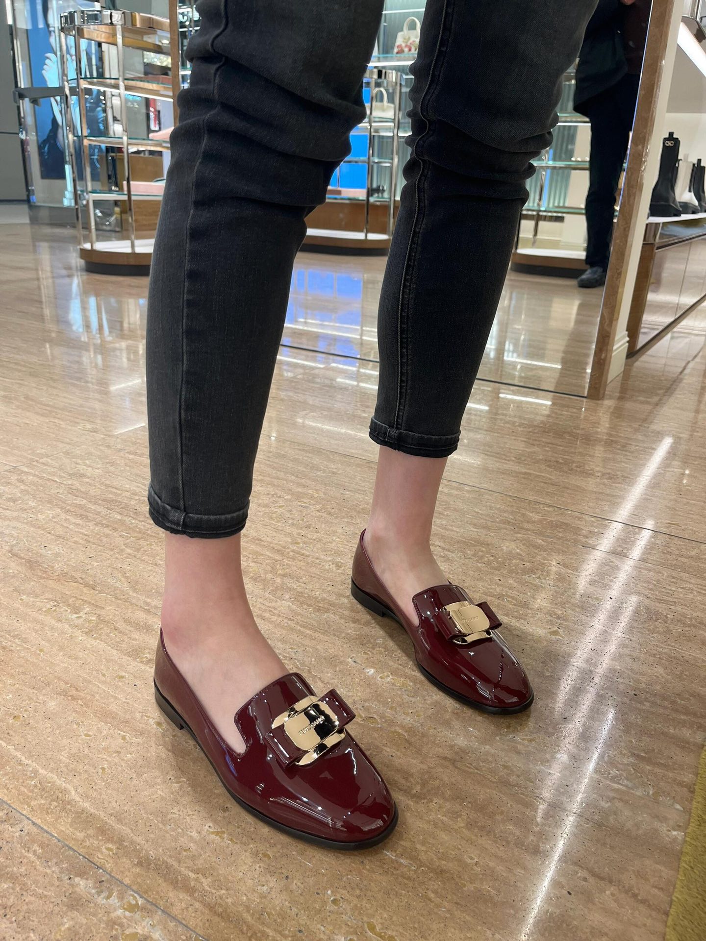 NO:481695,Foot pictures, single shoes19860909上脚图,单鞋,Women's Shoes