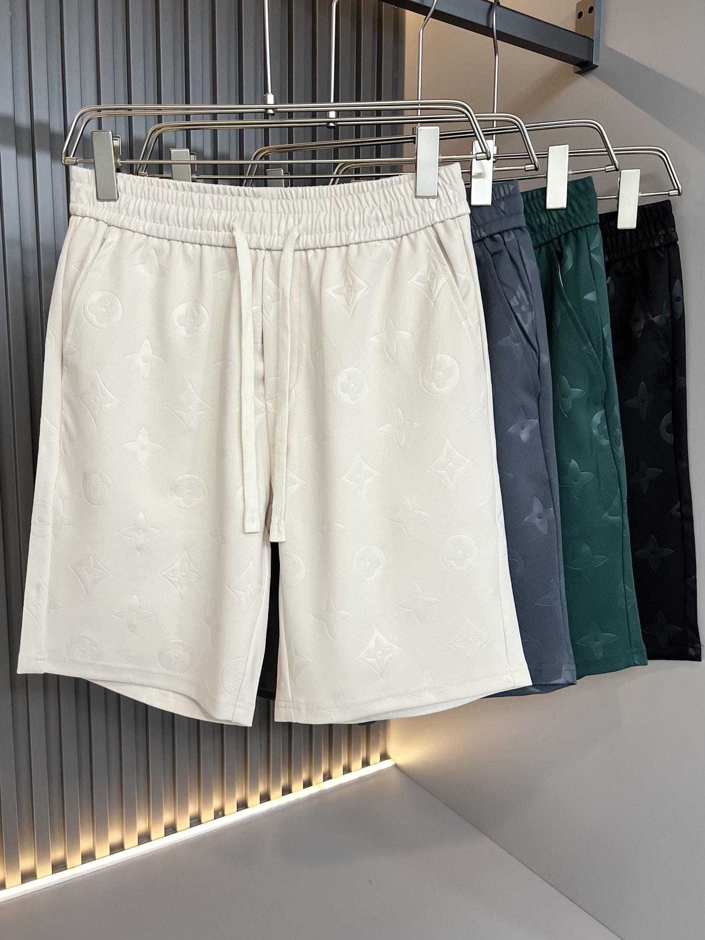 Louis Vuitton Vêtements Shorts Imprimé Unisexe Peigne de coton Coton Collection printemps – été Fashion Peu importe