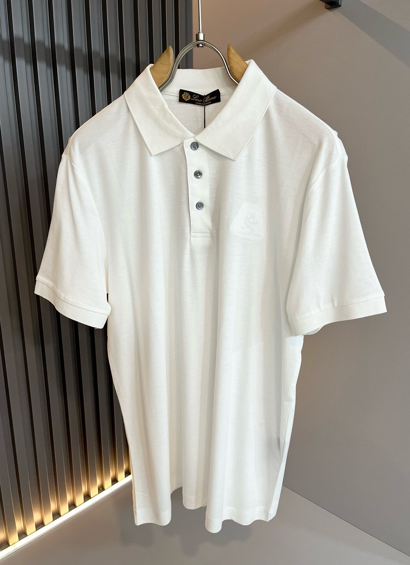 Loro Piana Vêtements Polo T-Shirt Broderie de fleurs Hommes Collection printemps – été Manches courtes