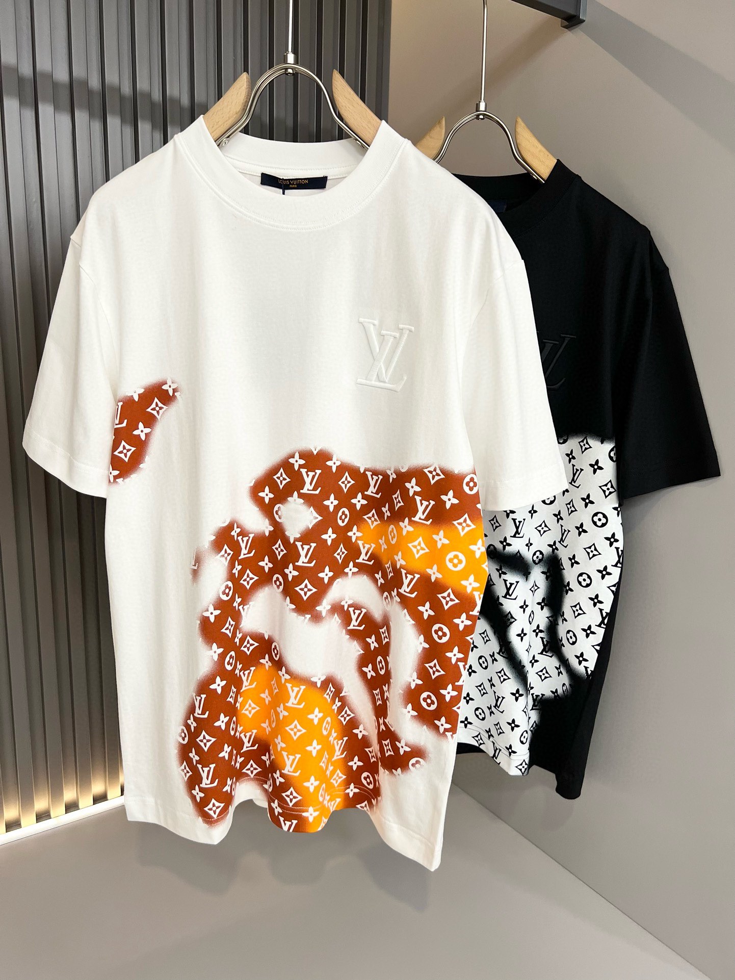 Louis Vuitton Kleding T-Shirt Afdrukken Unisex Katoen Lente/Zomercollectie Fashion Korte mouw