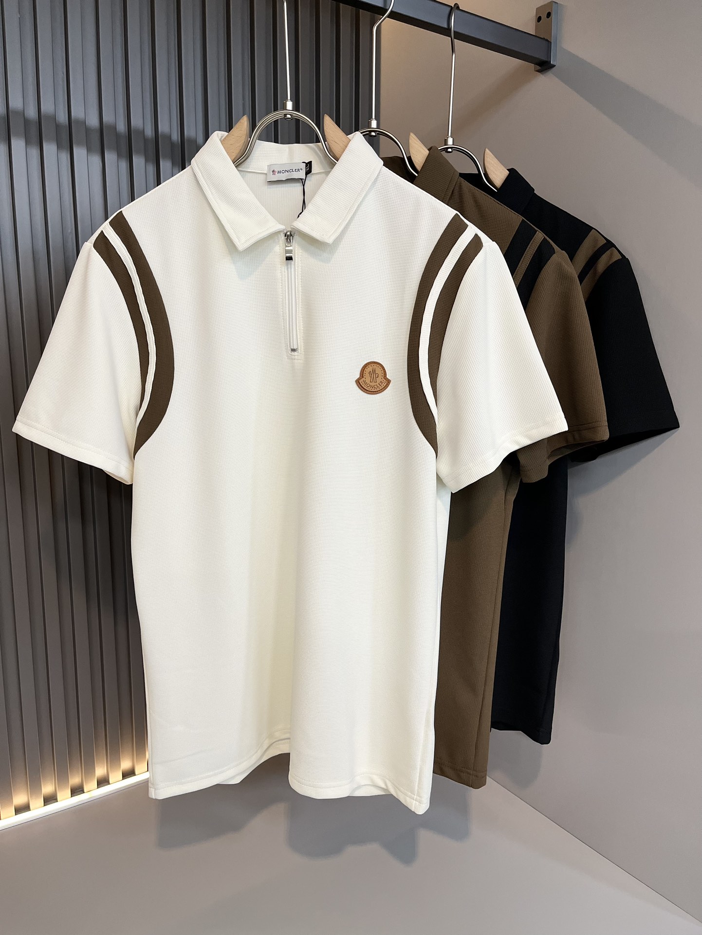 Moncler Clothing Polo T-Shirt Men Cotton Spring/Summer Collection Short Sleeve