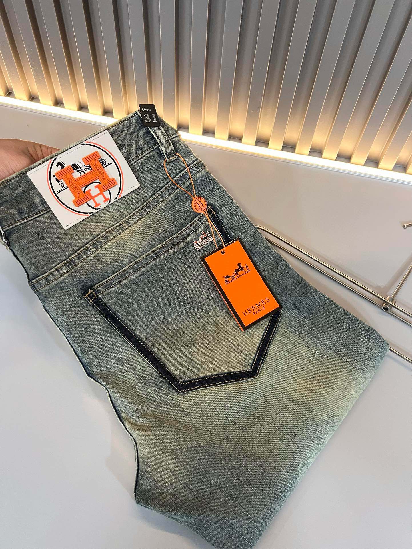 Hermes Clothing Jeans Men Spring/Summer Collection Vintage