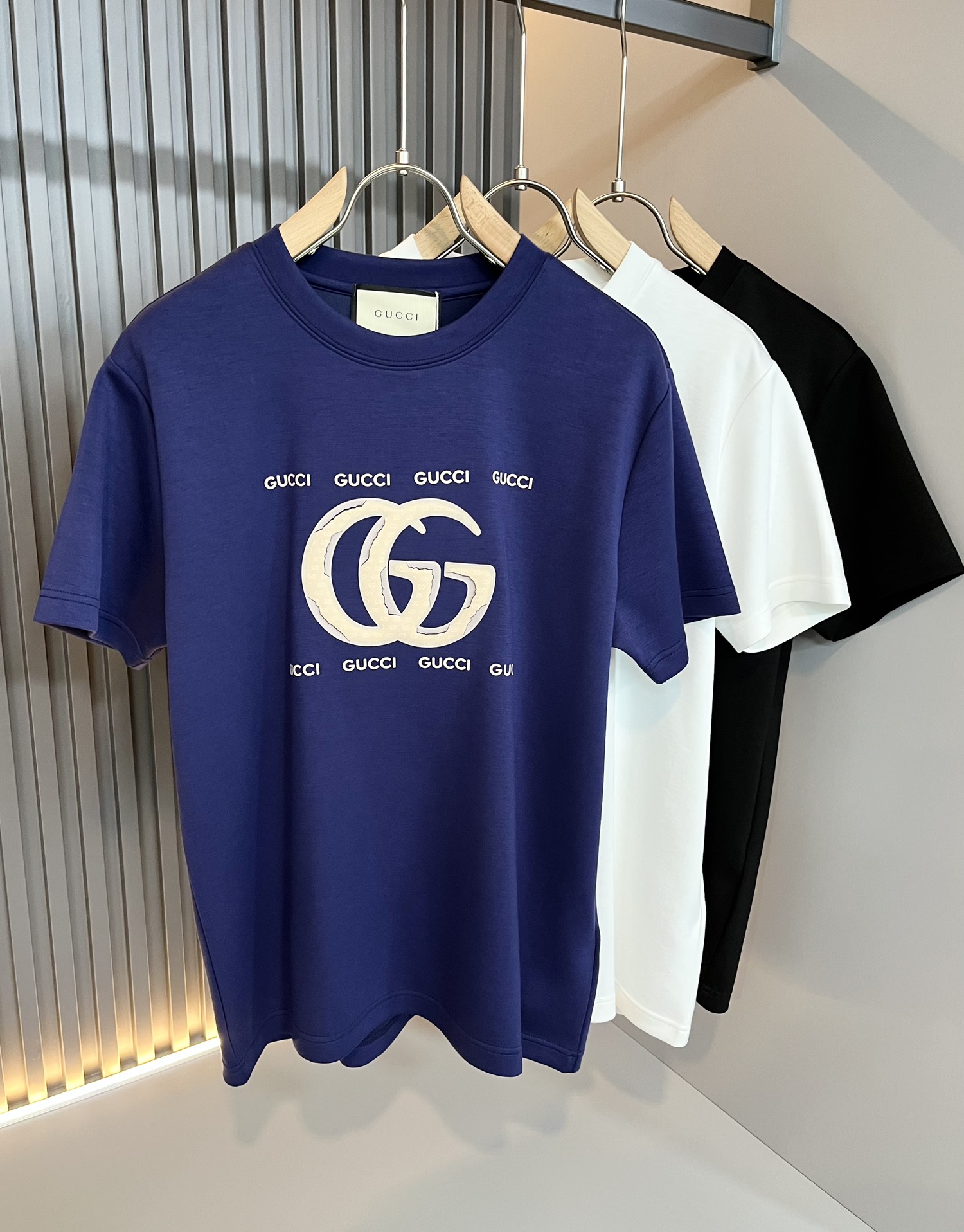 Gucci Designer
 Kleidung T-Shirt Unisex Baumwolle Frühling/Sommer Kollektion Fashion Kurzarm