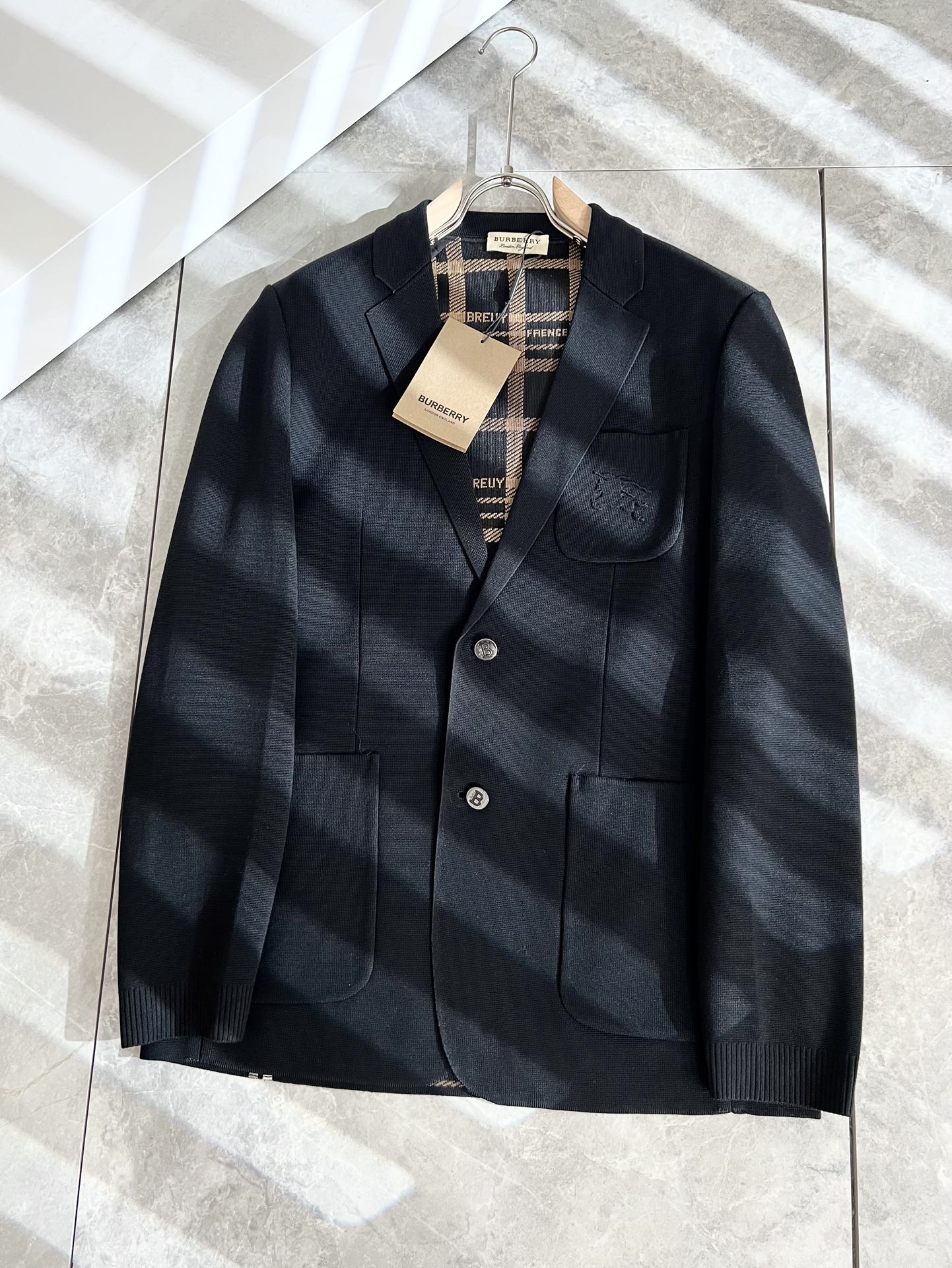 AAAA
 Burberry Ropa Abrigos y chaquetas Marco de madera a cuadros Hombres Tejido Lana Colección otoño – invierno Fashion