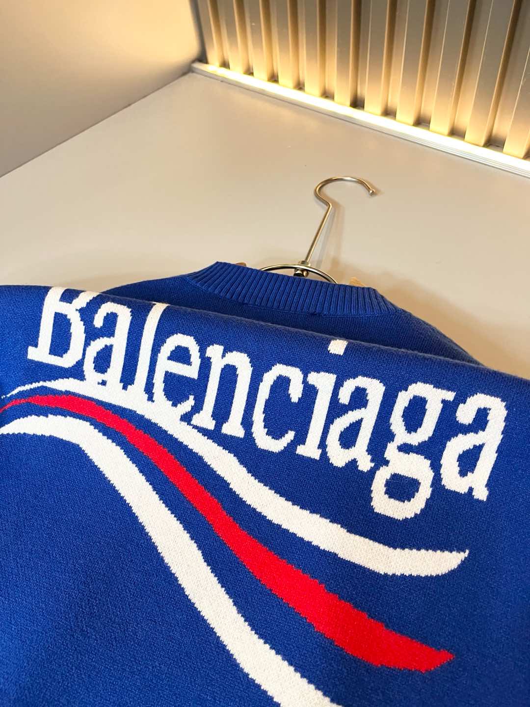  【⚠️】 BALENCIA*巴黎*家 2025秋冬新款男女同款👫打底羊毛衫，经典标志图案logo钩织工