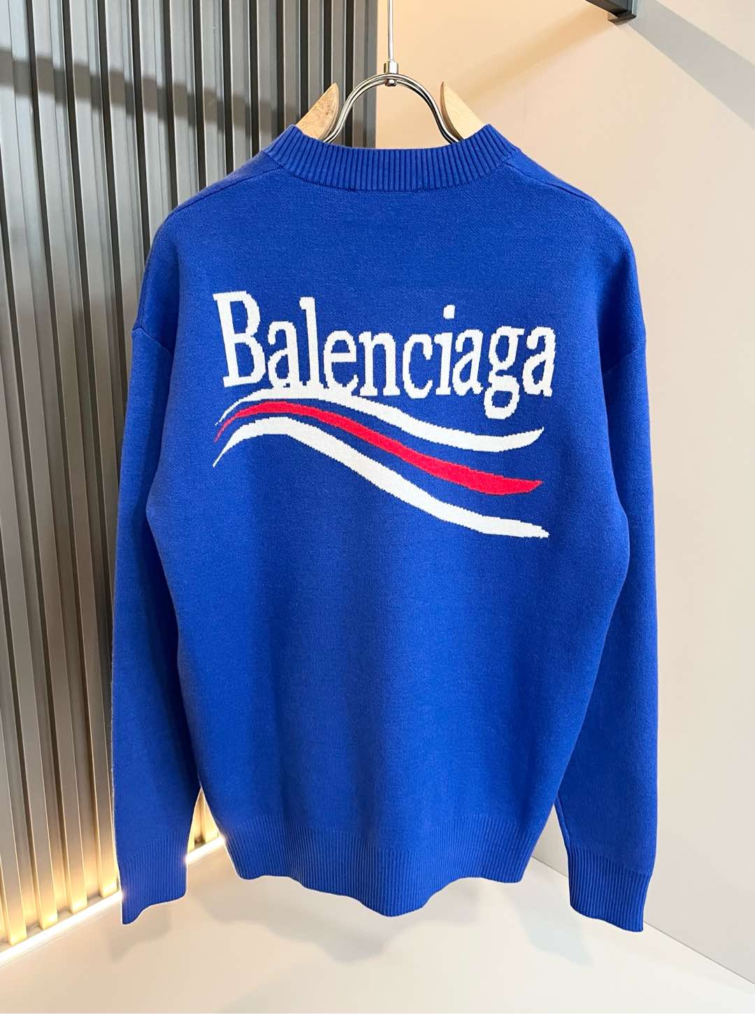  【⚠️】 BALENCIA*巴黎*家 2025秋冬新款男女同款👫打底羊毛衫，经典标志图案logo钩织工