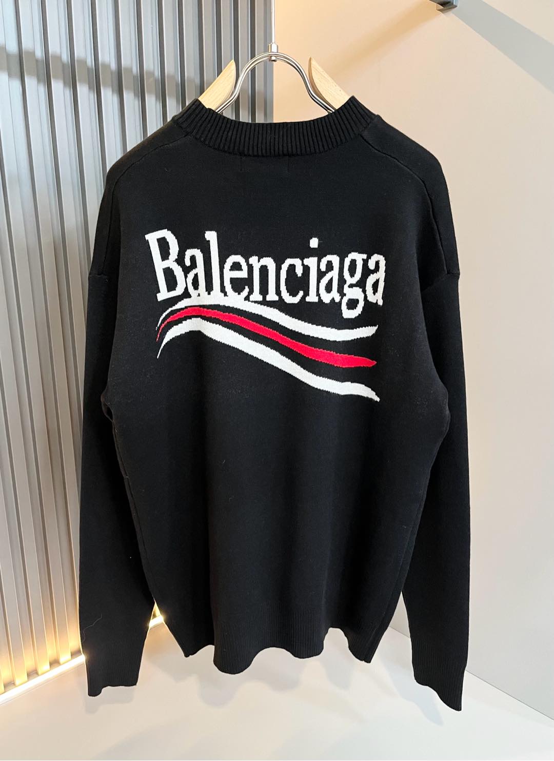  【⚠️】 BALENCIA*巴黎*家 2025秋冬新款男女同款👫打底羊毛衫，经典标志图案logo钩织工