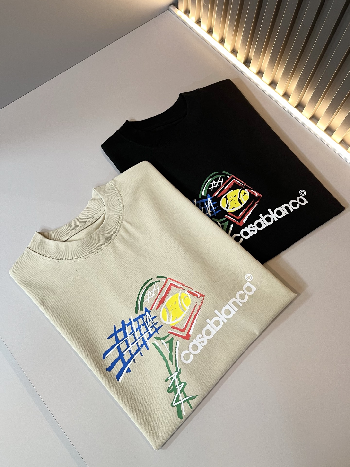  casablanca 卡萨布兰卡 2025春夏新款男女同款👫短袖T恤，最新款全网独家首上！！~既经典有