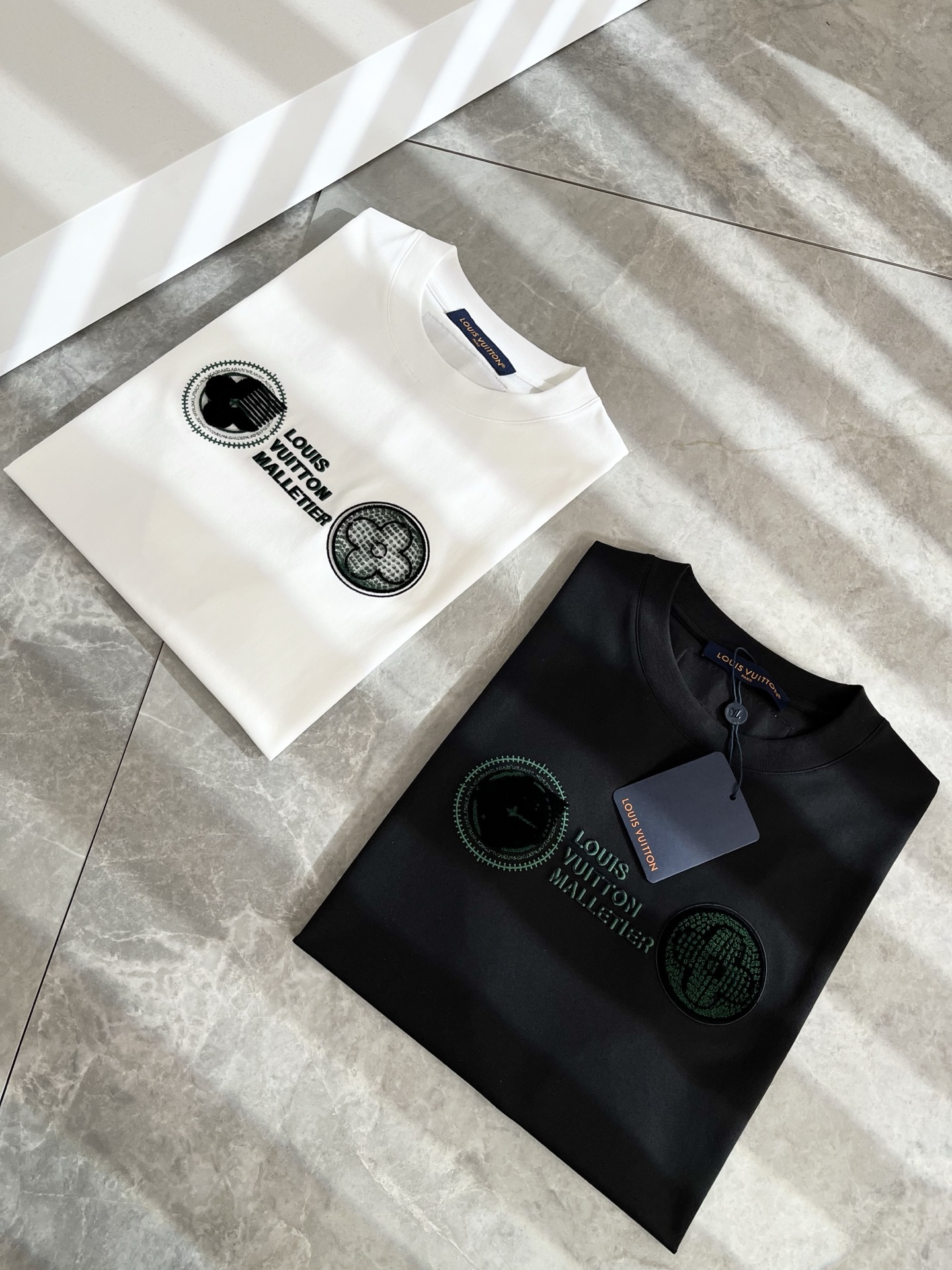 Louis Vuitton Malletier Cotton T-Shirt | Short Sleeve, Logo Design 1 i1739636323283 5975 0 0