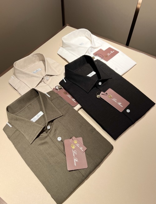 Loro Piana Men's Short Sleeve Shirt - Comfortable & Breathable