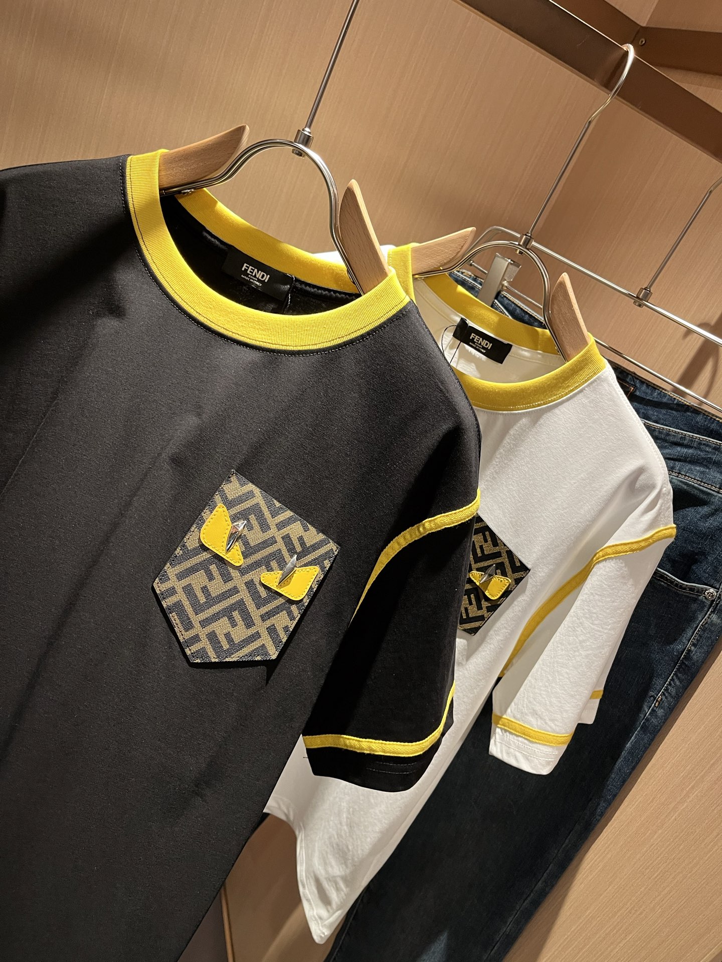 FEN*I FD家族 短袖T恤服装,男,女 8