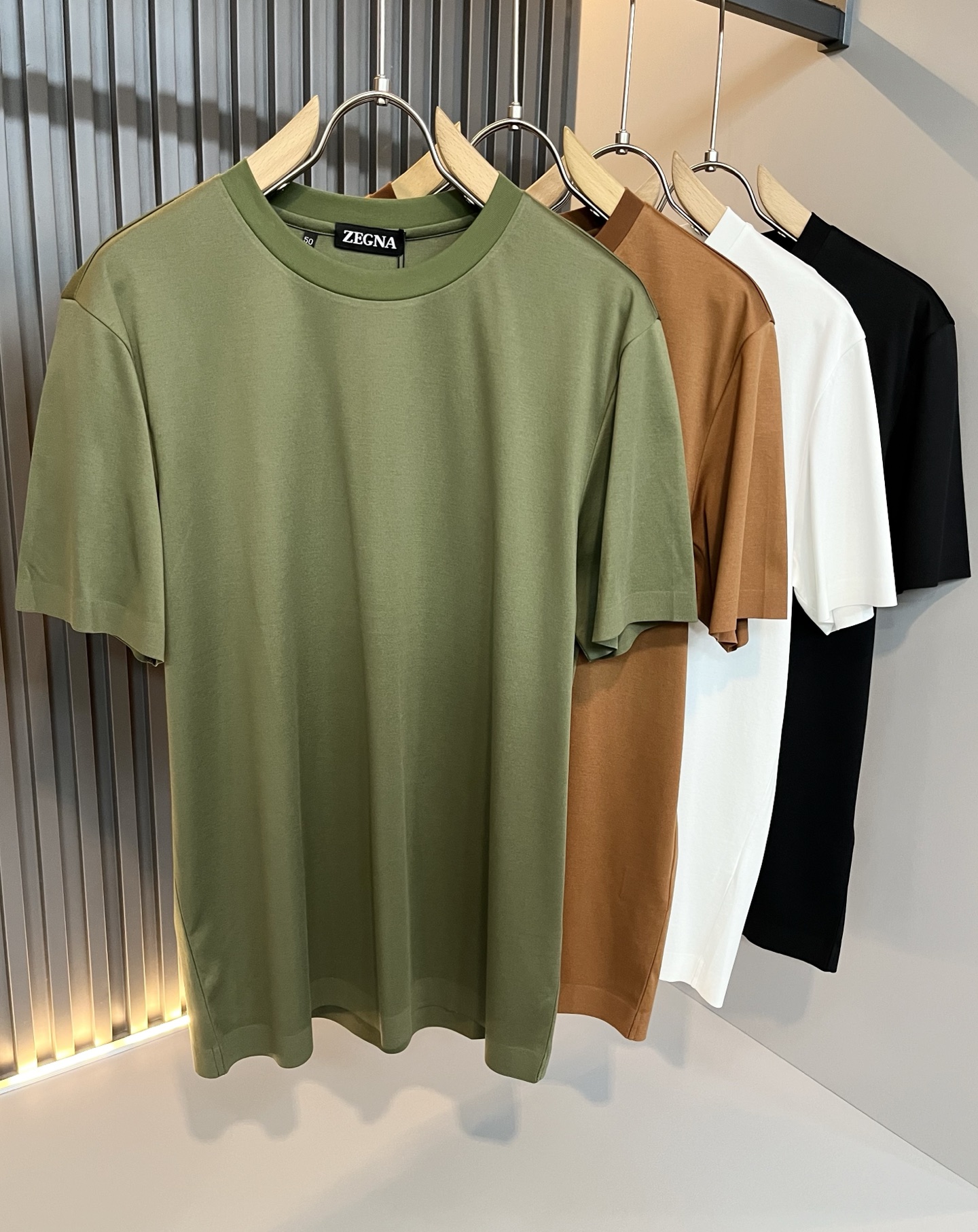 Ermenegildo Zeg*a杰*亚 2025春夏新品男士短袖休闲短袖T恤，外...