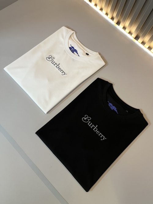 Burberry Embroidered Logo T-Shirt Unisex Short Sleeve Tee