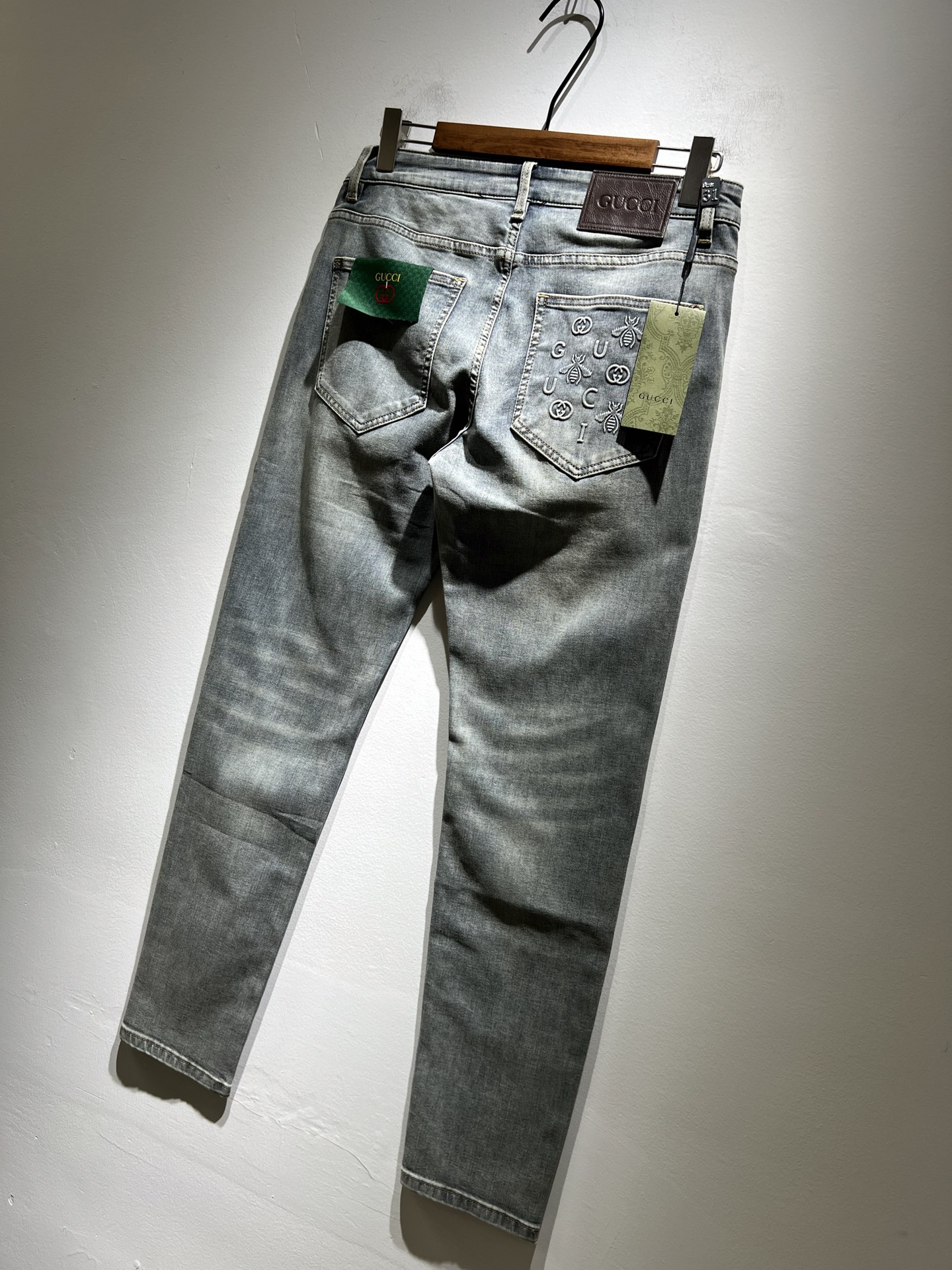 Gucci 2025春夏新品 男士休闲牛仔裤服装,男 6