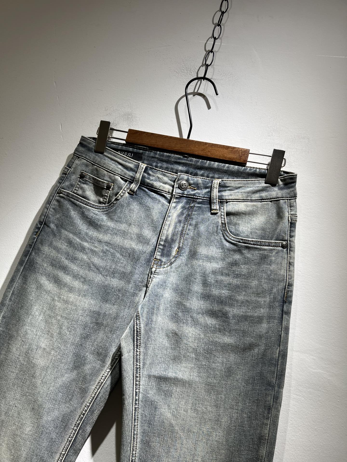 Gucci 2025春夏新品 男士休闲牛仔裤服装,男 3