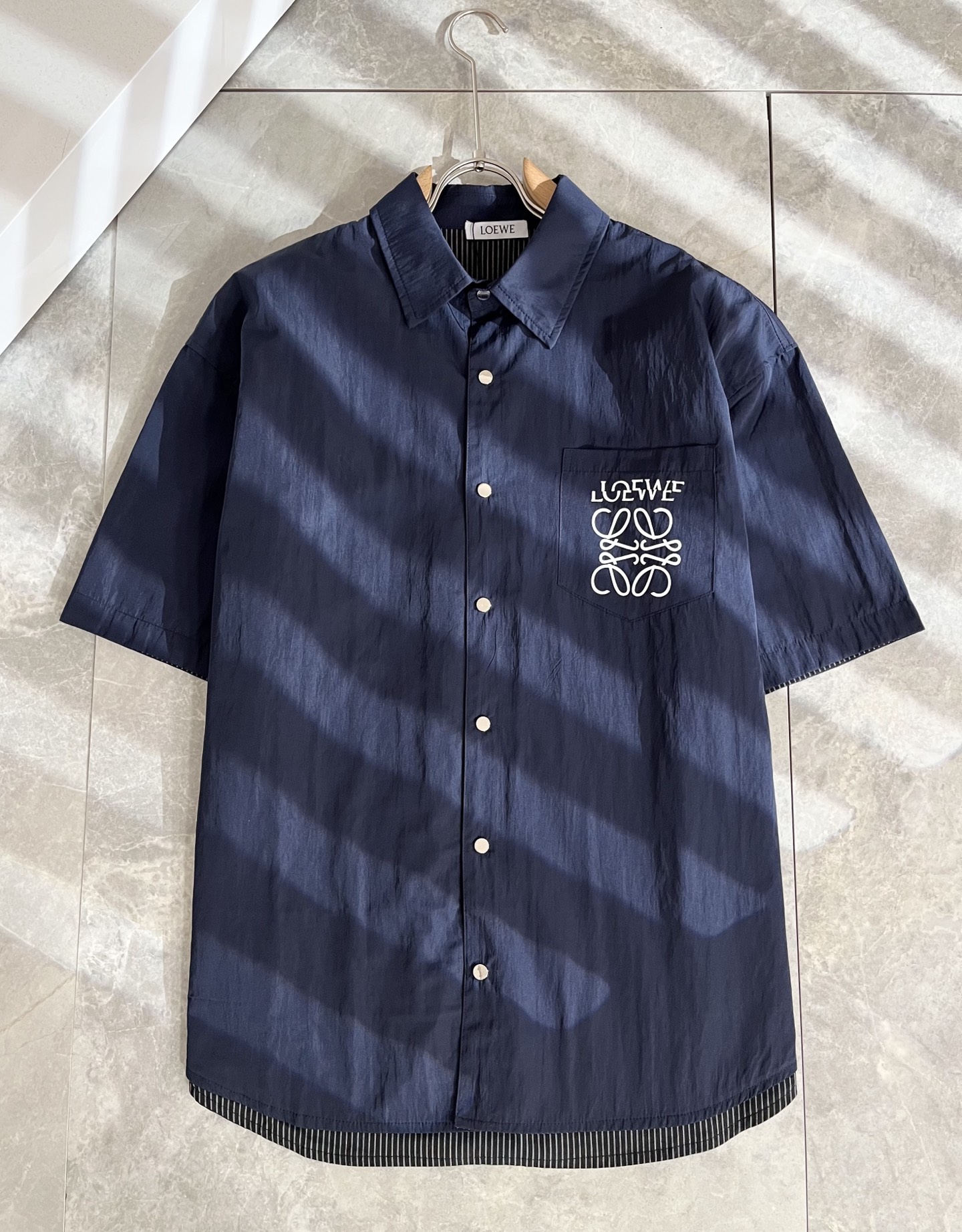 LOEWE  短袖牛仔衬衣服装,男,女 2