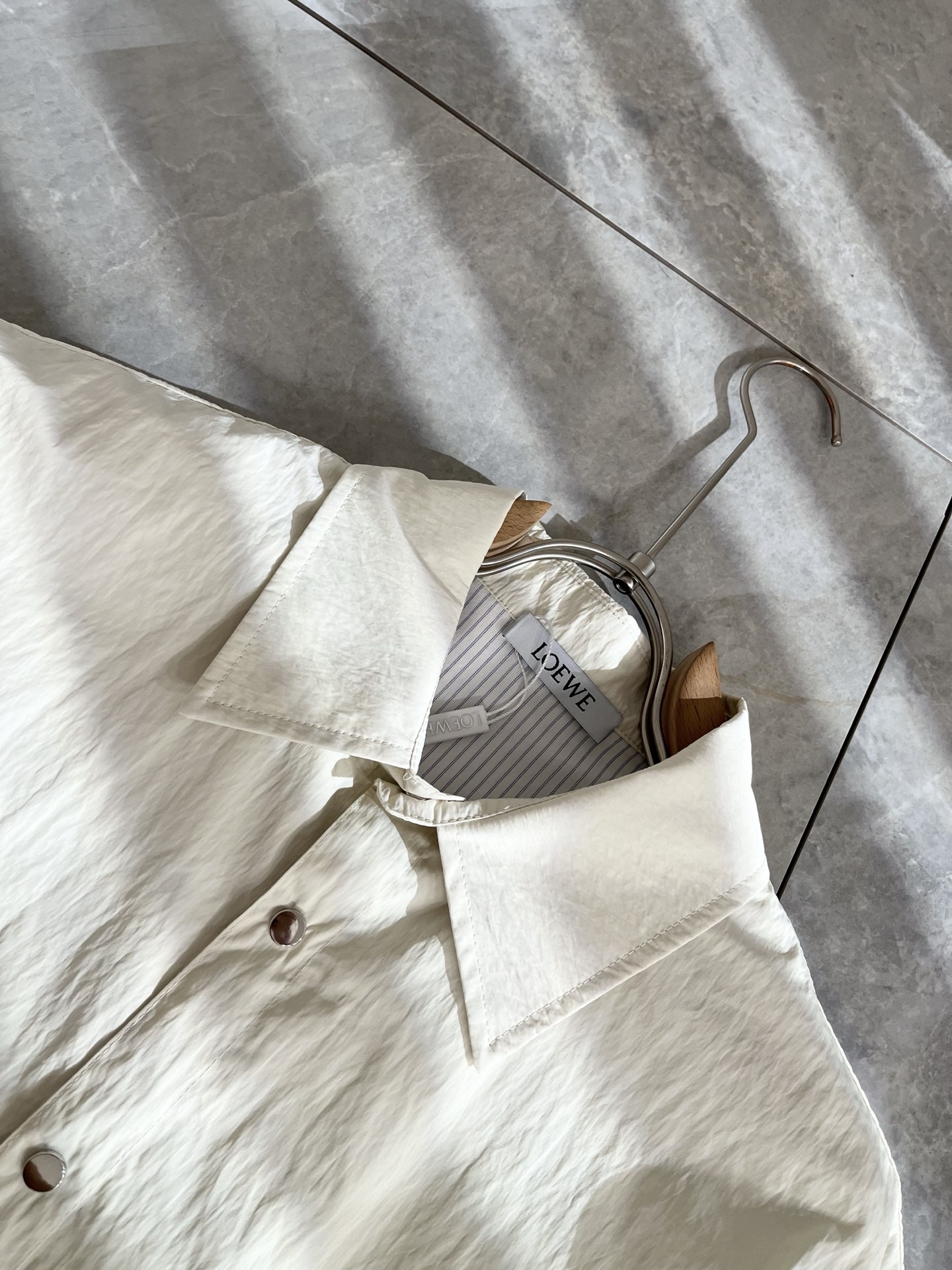 LOEWE  短袖牛仔衬衣服装,男,女 7