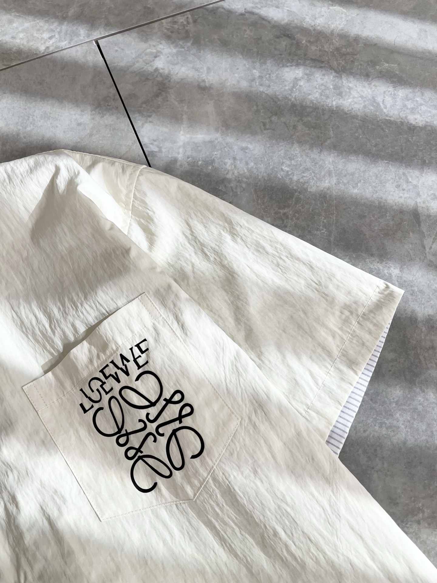 LOEWE  短袖牛仔衬衣服装,男,女 6