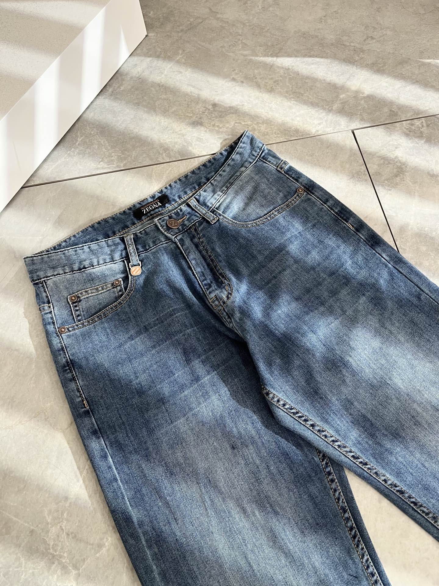 Zegna  男士休闲牛仔裤zegna,服装,男 4