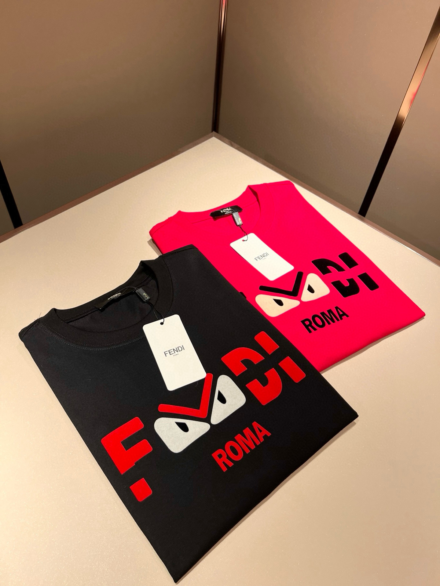 FEN*I FD家族 短袖T恤服装,男,女 3