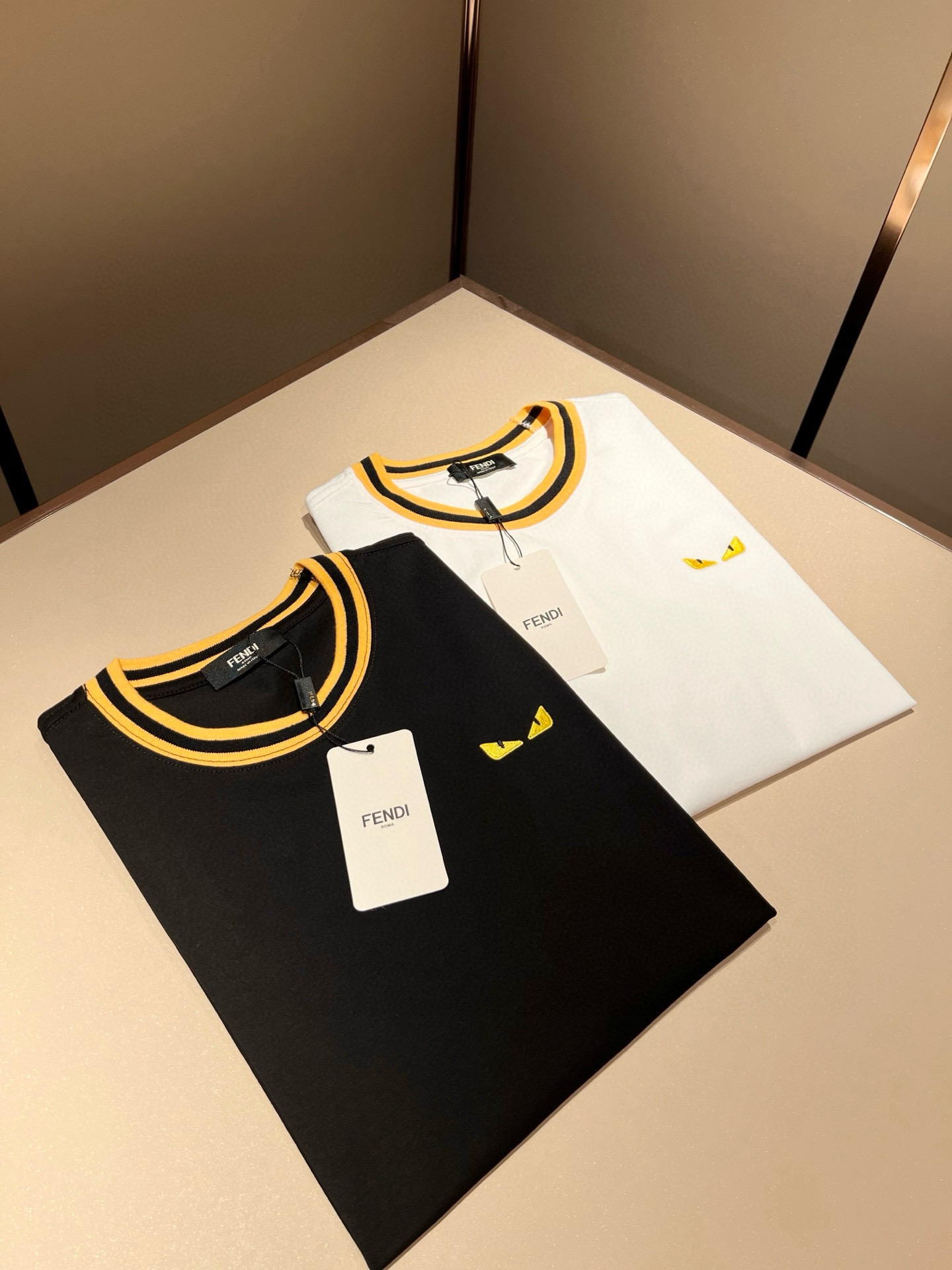 FEN*I FD家族 短袖T恤服装,男,女 3