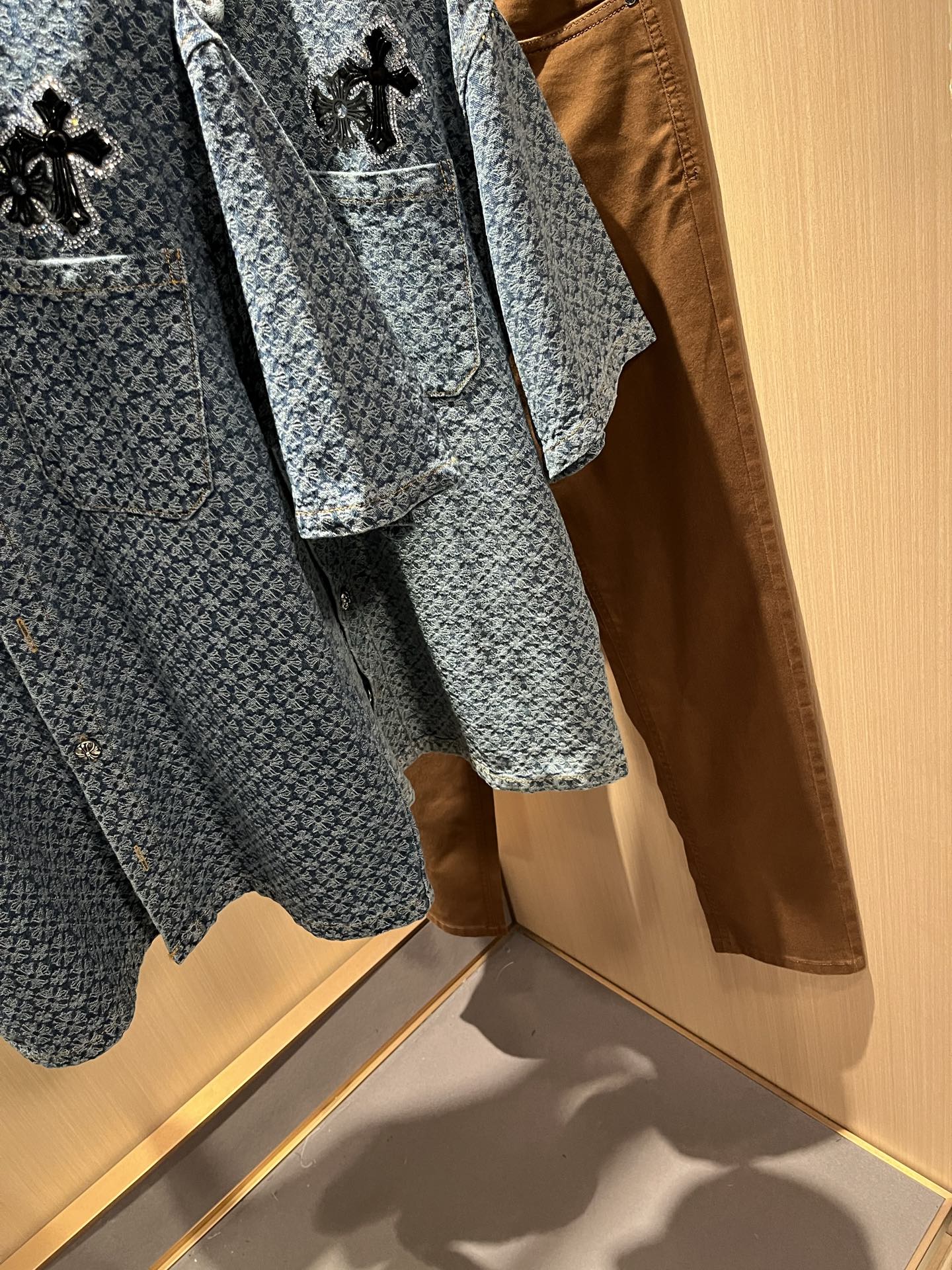 Chrome Heart Cowboy Shirt 2025: Classic Silver Appliance Series, High Street King - 图片 6